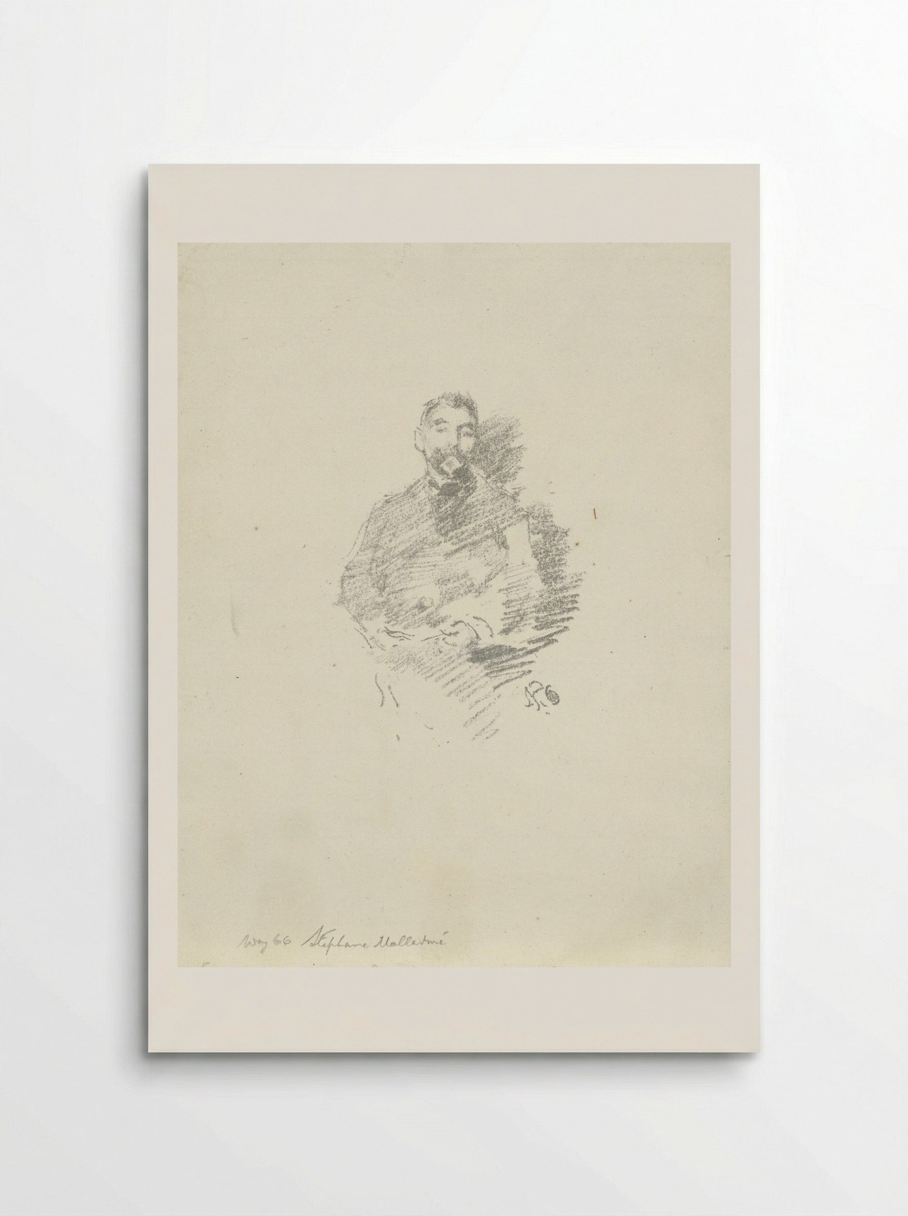 Portret van Stéphane Mallarmé - Henri Belfond - Poster