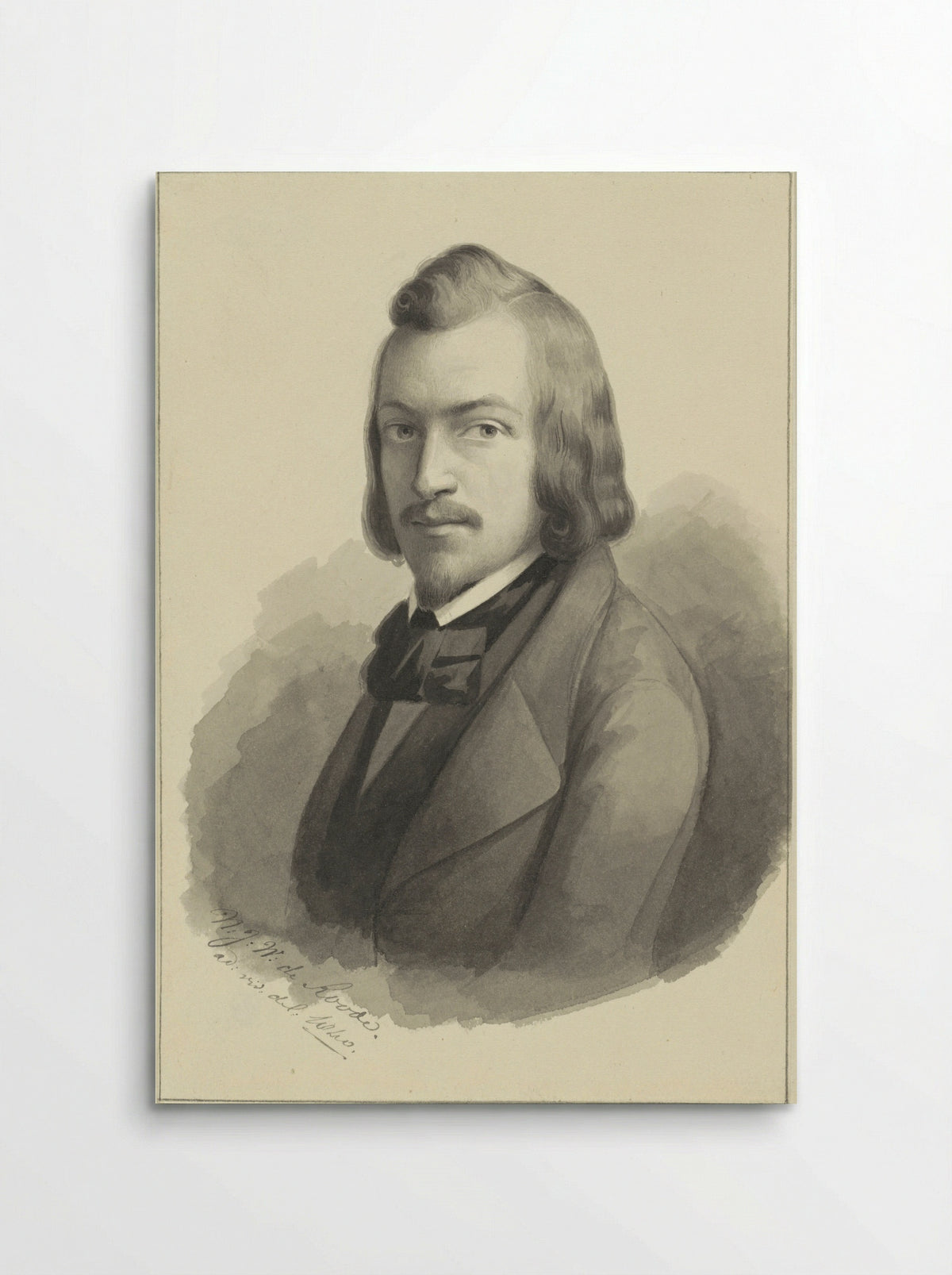 Portret van Theodoor Cornelis Reinier Huydecoper - Nicolaas Johannes Wilhelmus de Roode - Poster