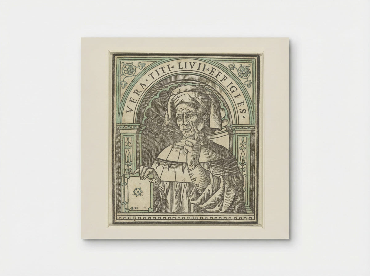 Portret van Titus Livius - Giovanni Andrea Vavassore - Poster