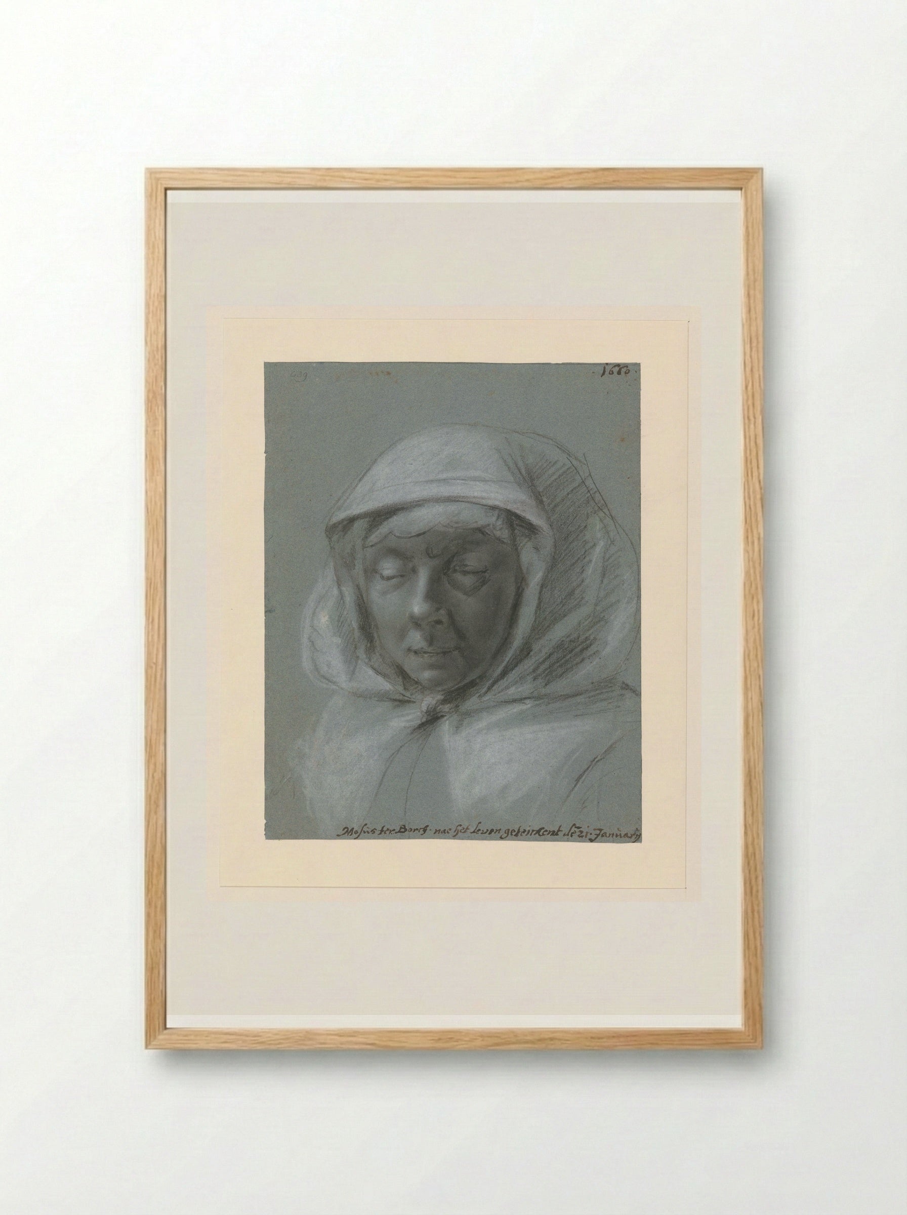 Portret van Wiesken Matthijs - Moses ter Borch - Framed Print Wood