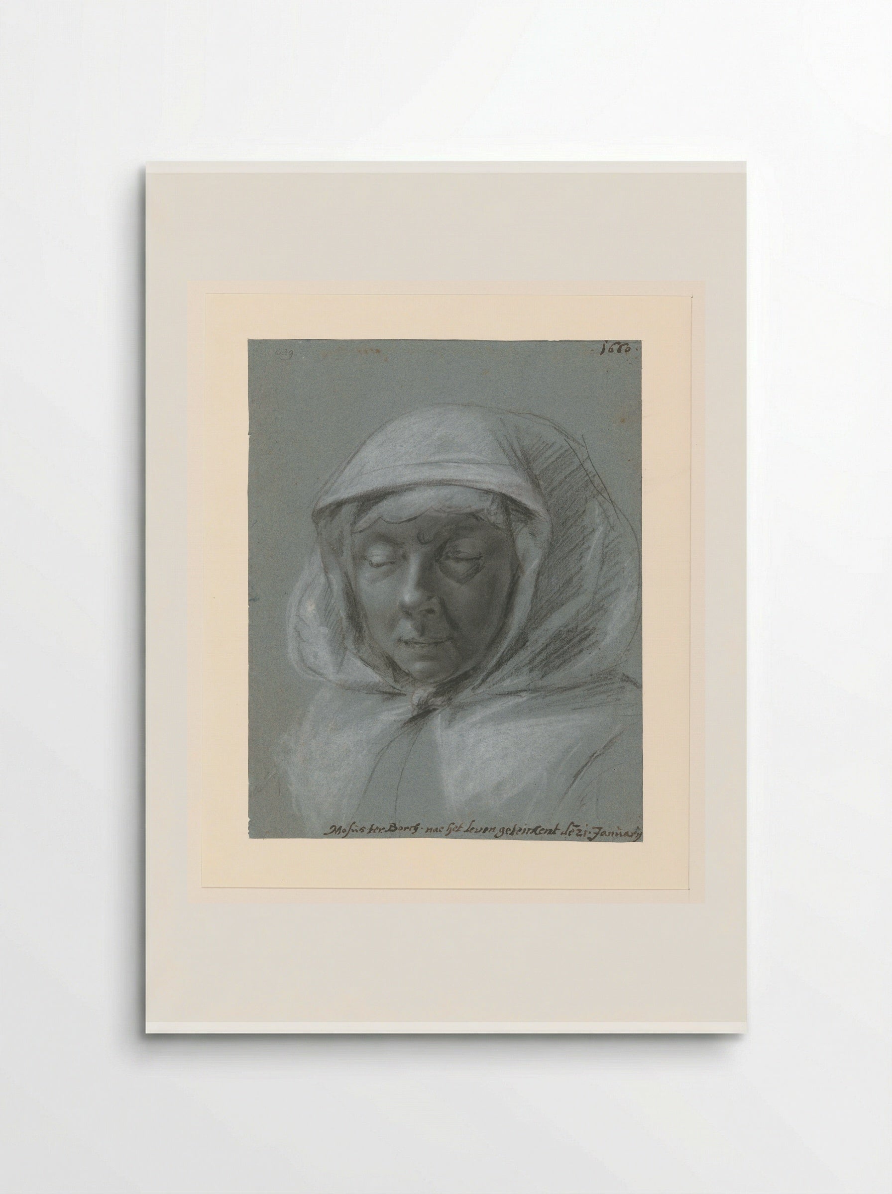 Portret van Wiesken Matthijs - Moses ter Borch - Poster