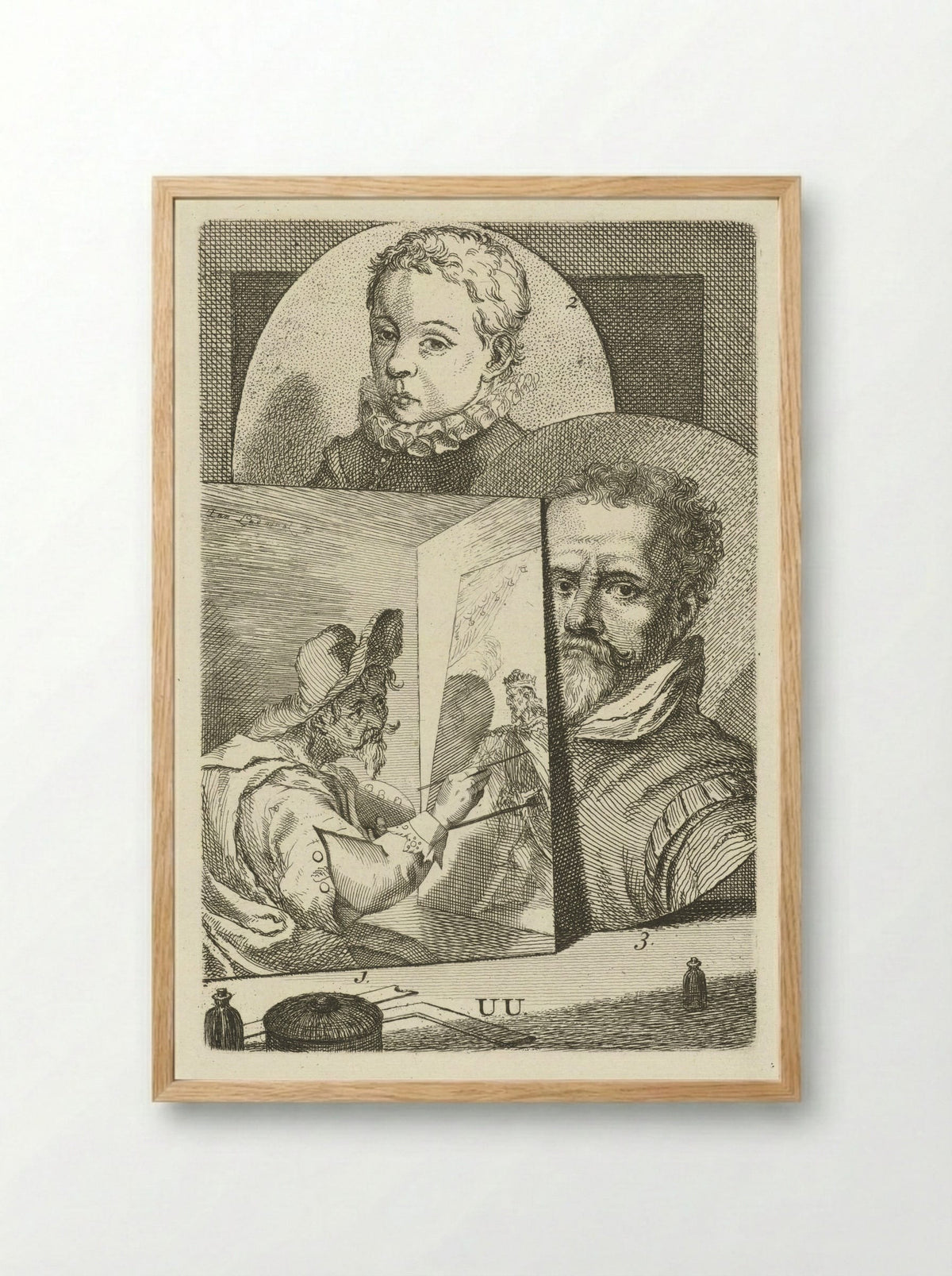 Portret van Willem I, prins van Oranje - Zacharias Dolendo - Framed Print Wood