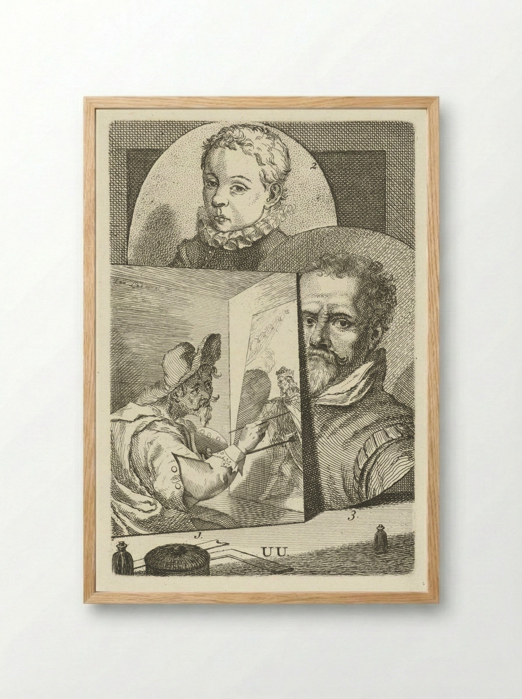 Portret van Willem I, prins van Oranje - Zacharias Dolendo - Framed Print Wood