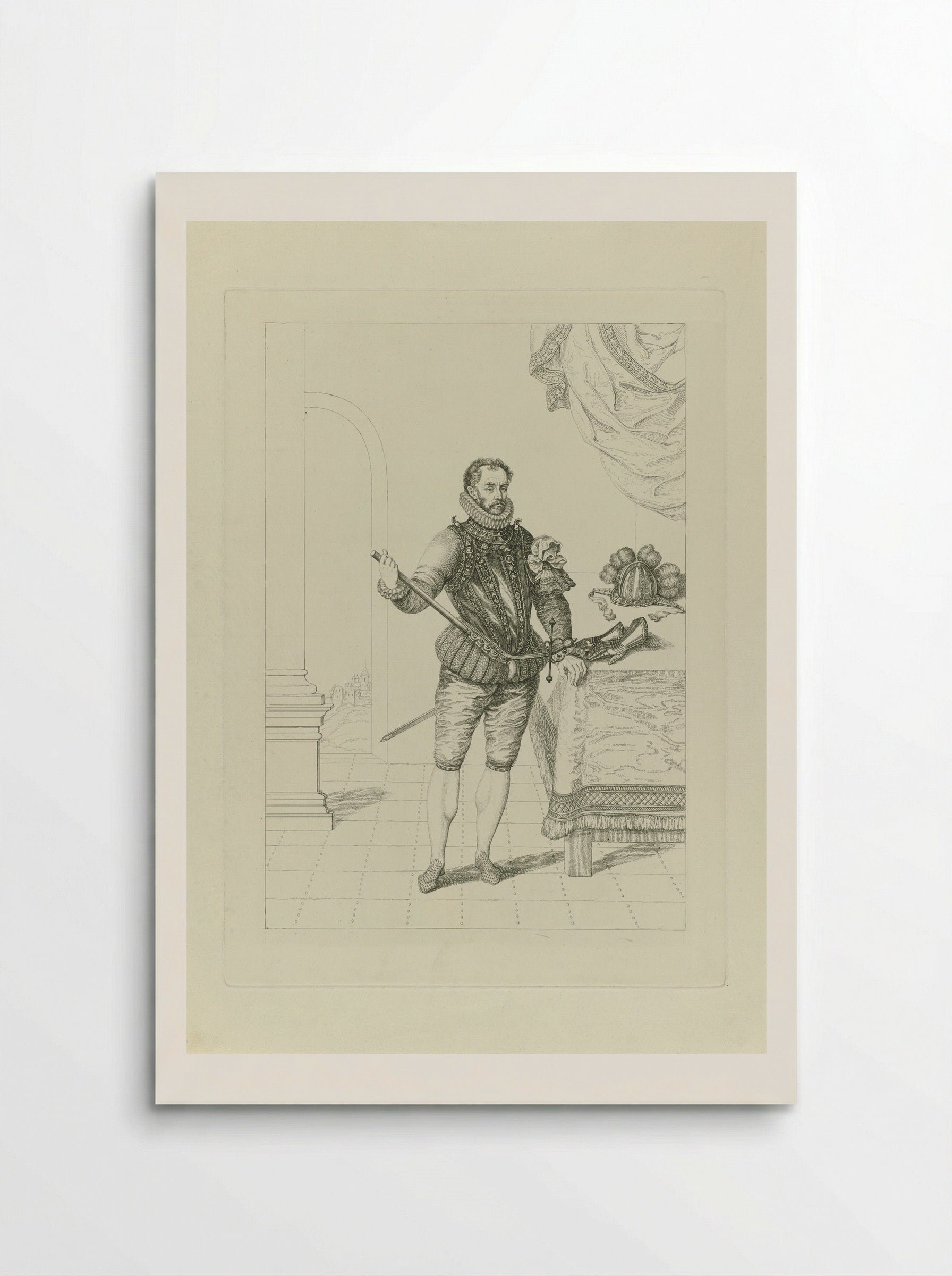 Portret van Willem I, prins van Oranje - Charles Turner - Poster
