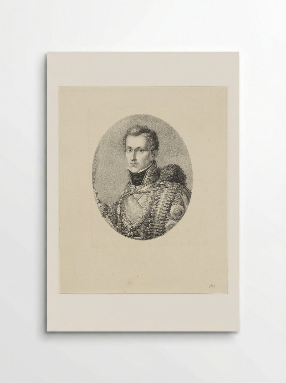 Portret van Willem II, koning der Nederlanden - M. J. V. Duval de Mercourt - Poster
