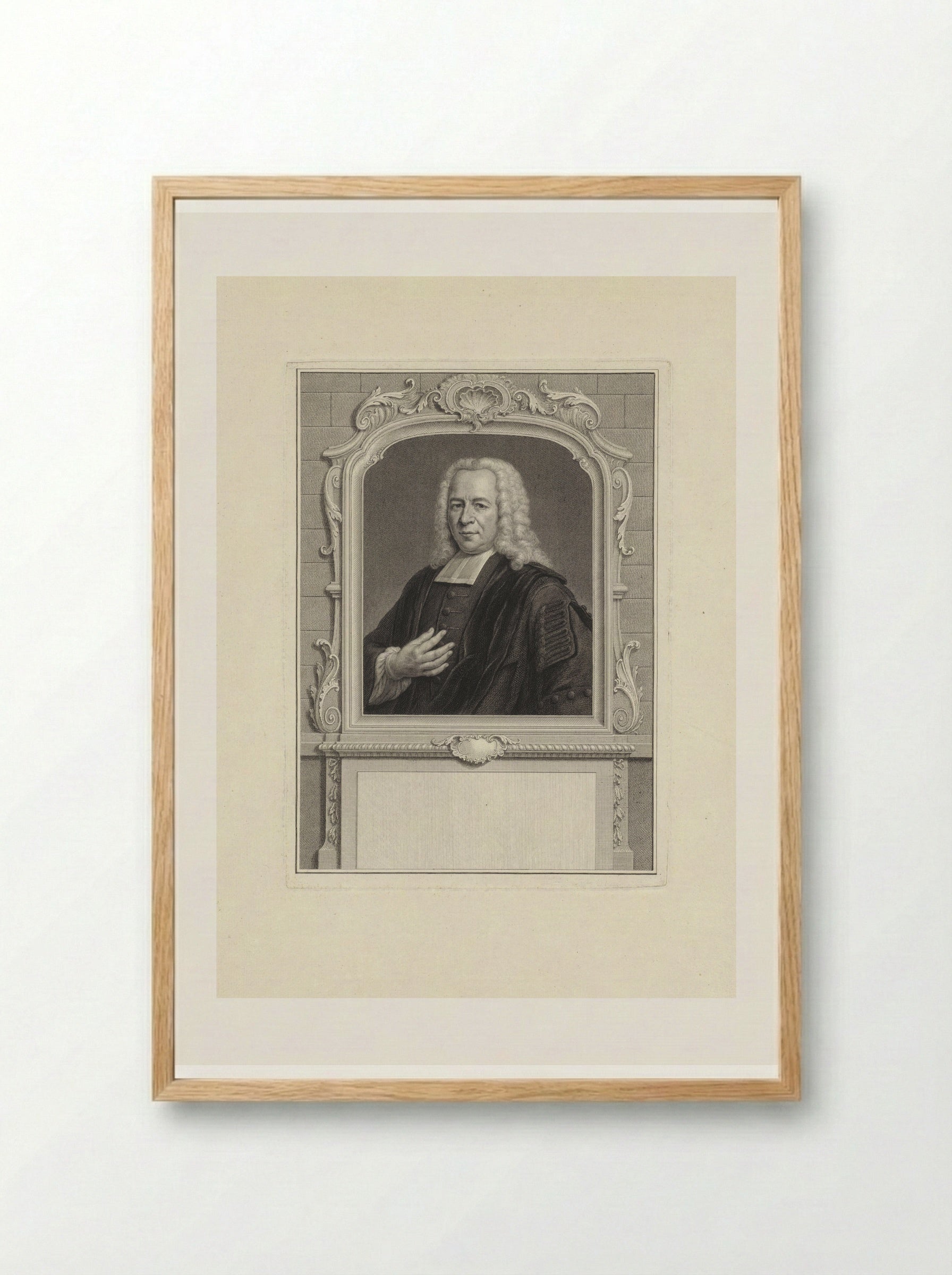 Portret van Willem van Irhoven - Pieter Tanjé - Framed Print Wood