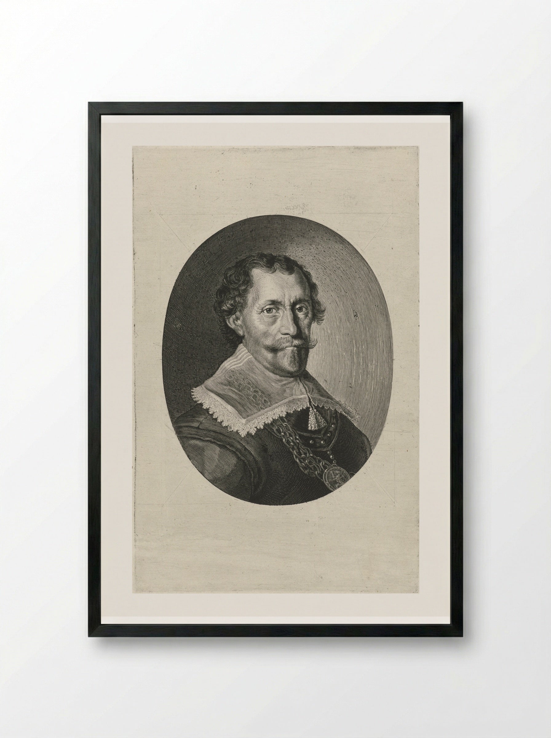 Portret van Witte Cornelisz. de With - Theodor Matham - Framed Print Black