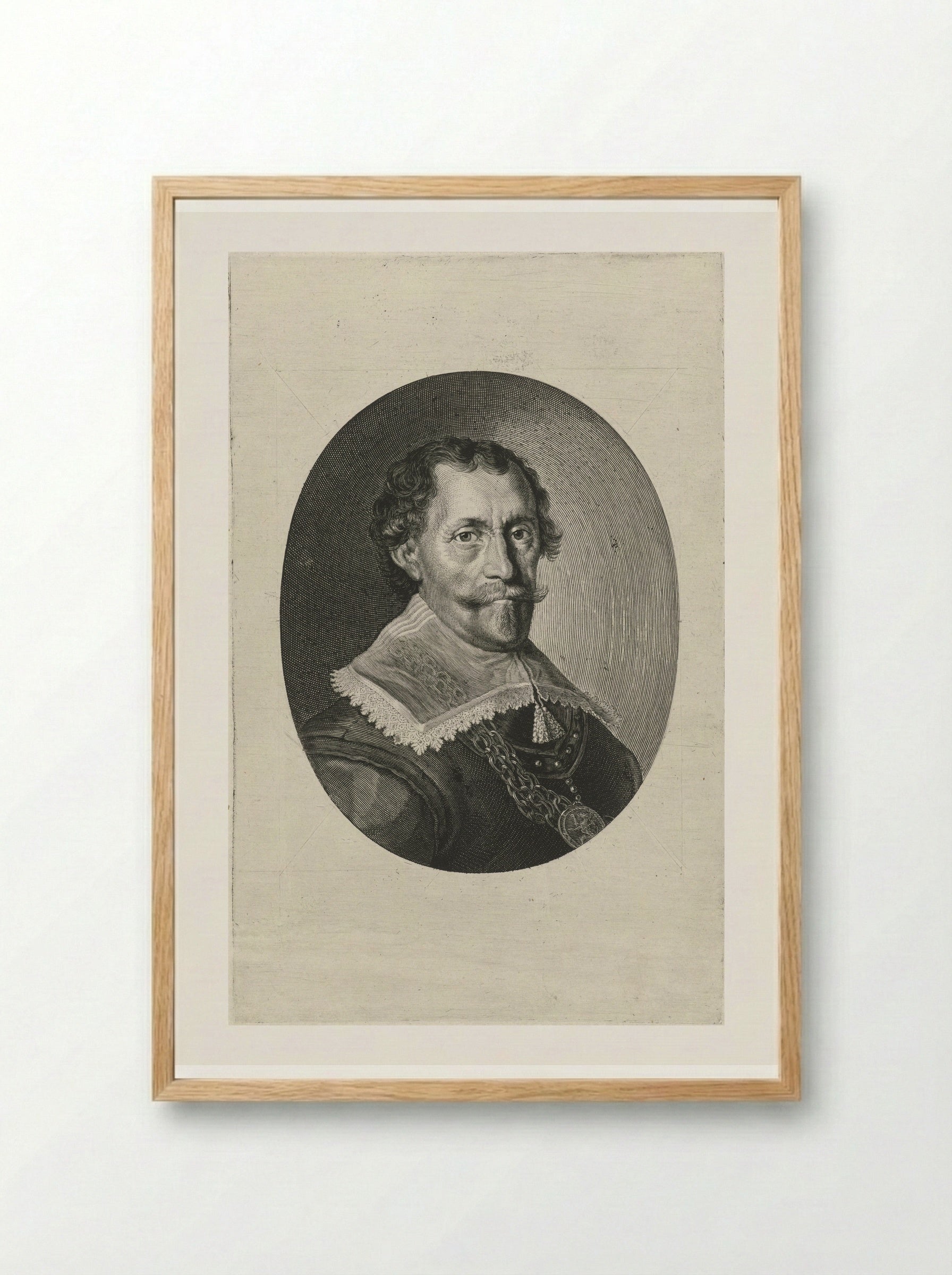Portret van Witte Cornelisz. de With - Theodor Matham - Framed Print Wood