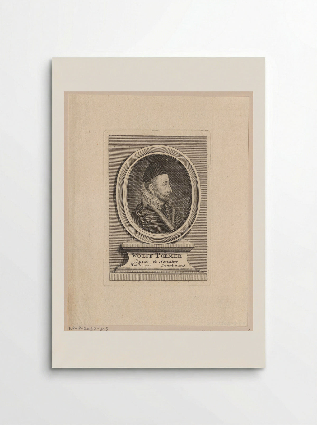 Portret van Wolff Poemer - Johann Alexander Böner - Poster