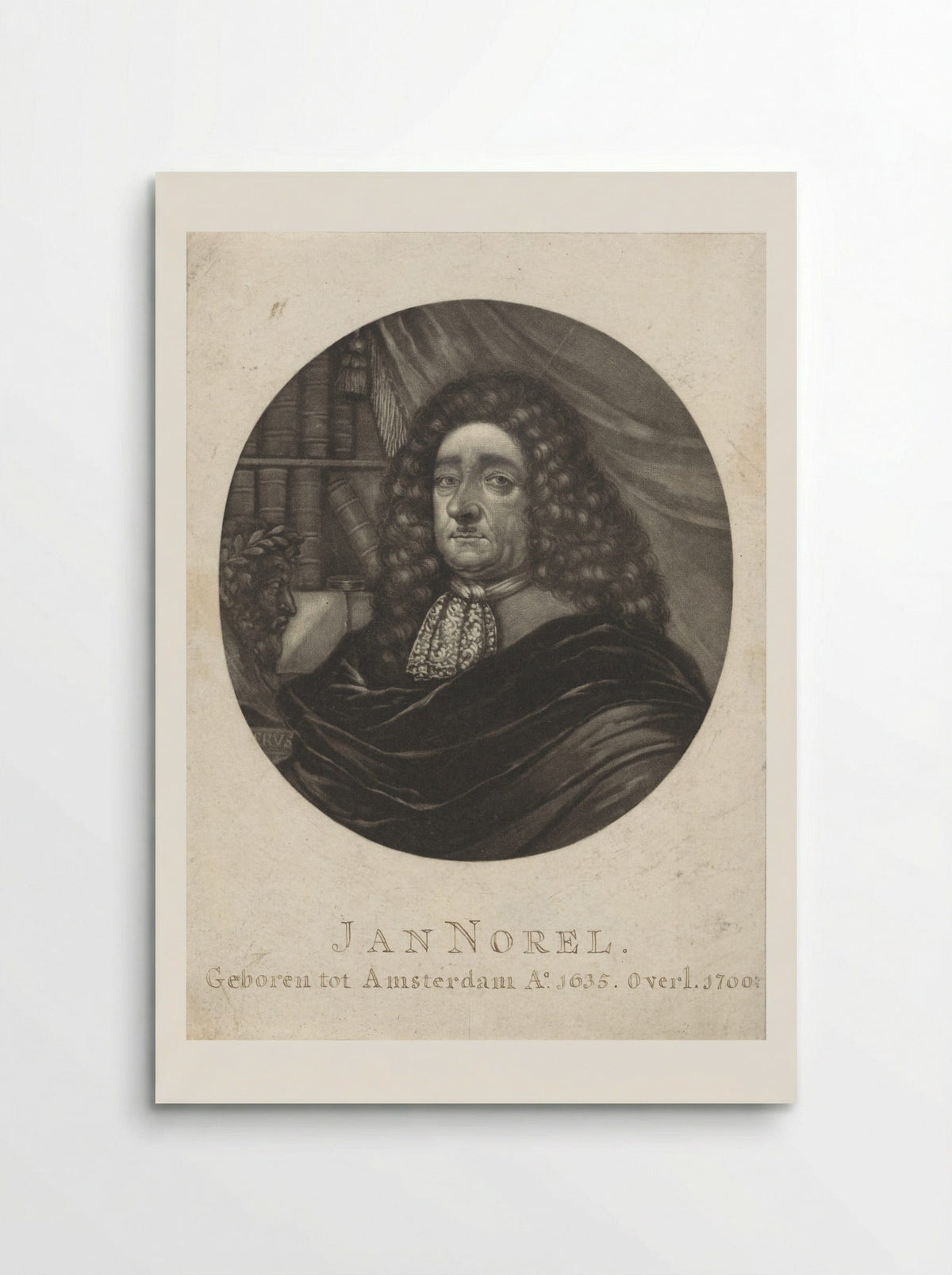 Portret van de dichter Jan Norel - Pieter Schenk (I) - Poster