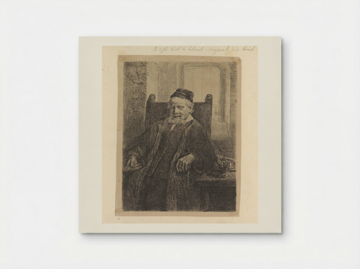 Portret van de goudsmid Jan Lutma - Henry Louis Basan - Poster