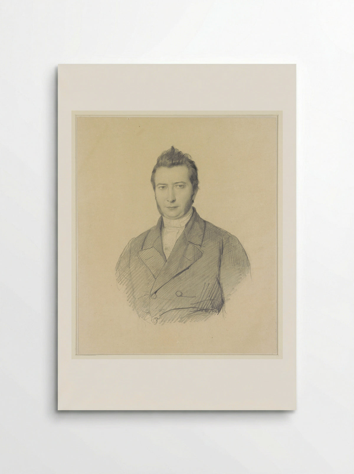 Portret van de schrijver Jan Jacob Lodewijk ten Kate - Gerhardus Fredericus Eilbracht - Poster