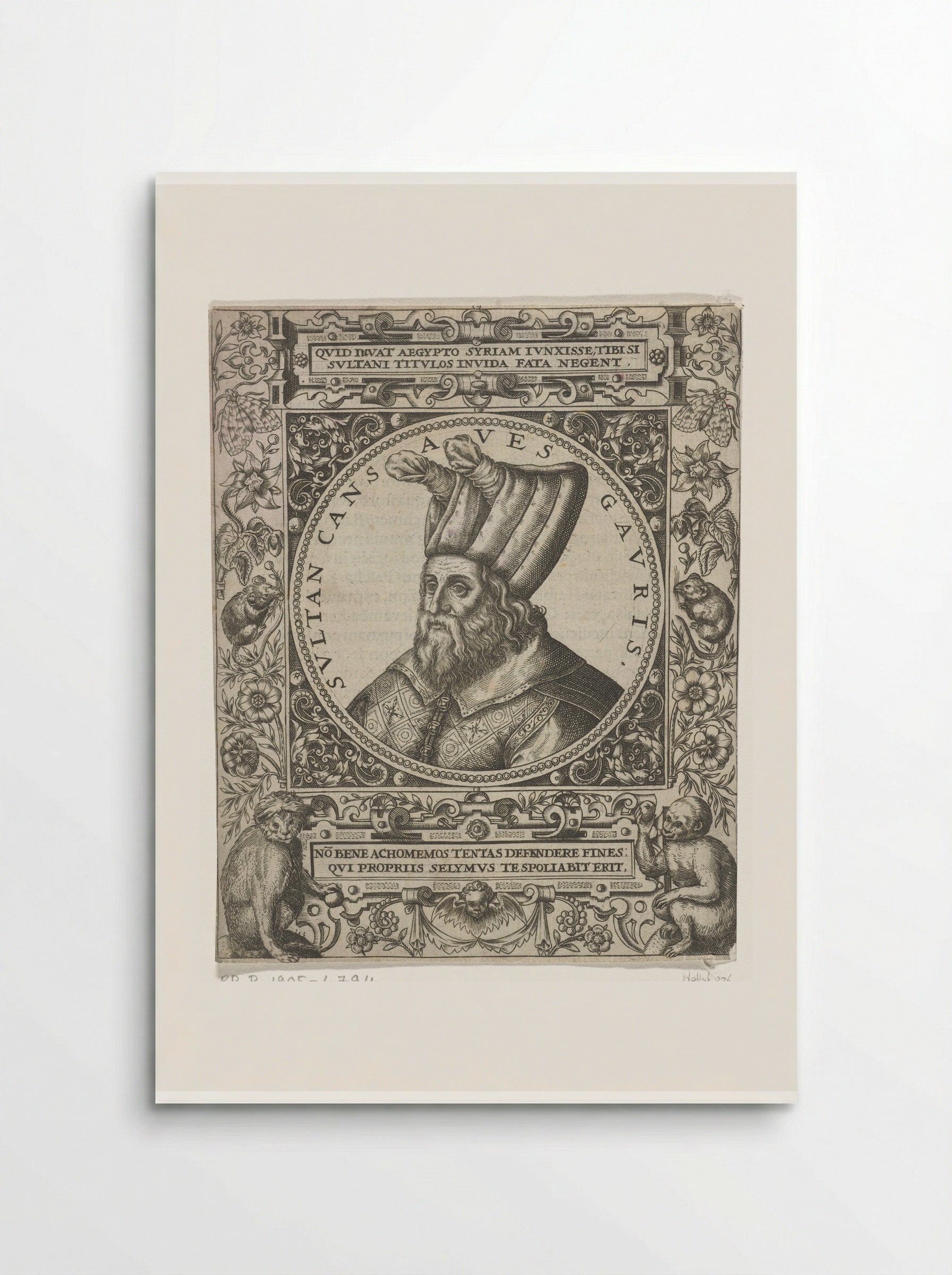 Portret van de sultan Cansaves Gauris - Theodor de Bry - Poster