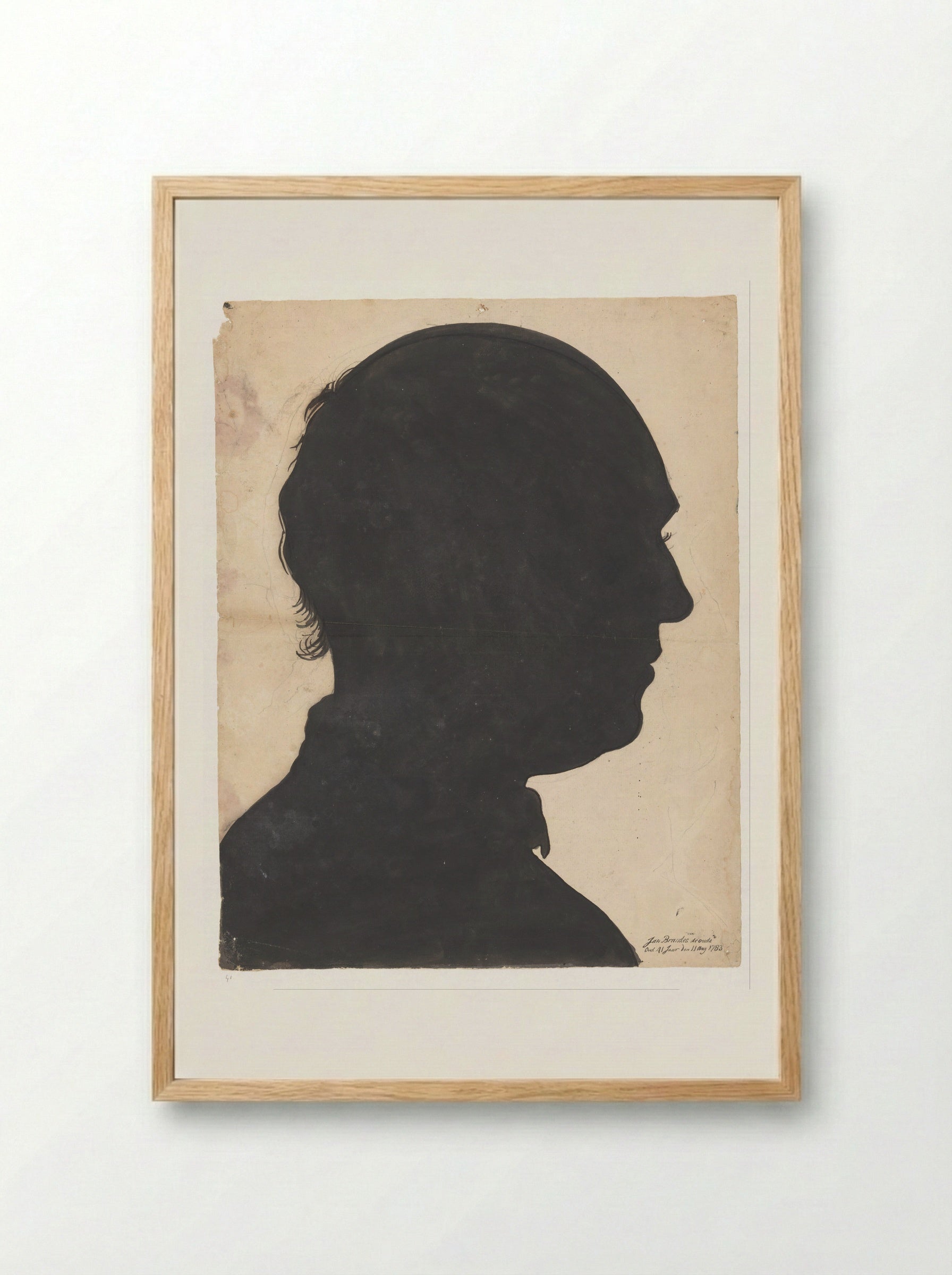 Portret van een Boeginees - Jan Brandes - Framed Print Wood