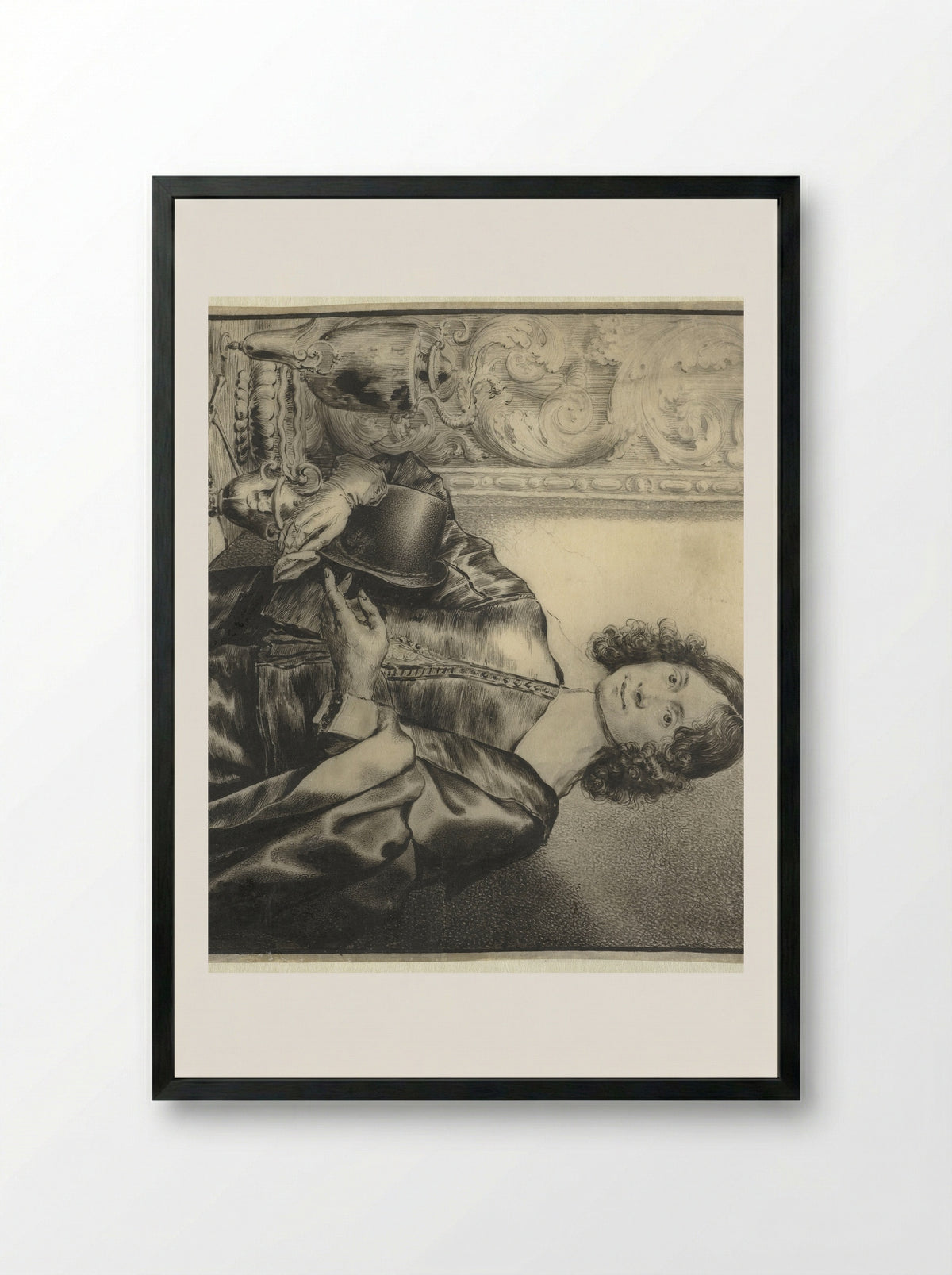Portret van een edelsmid - Pieter Rottermondt - Framed Print Black
