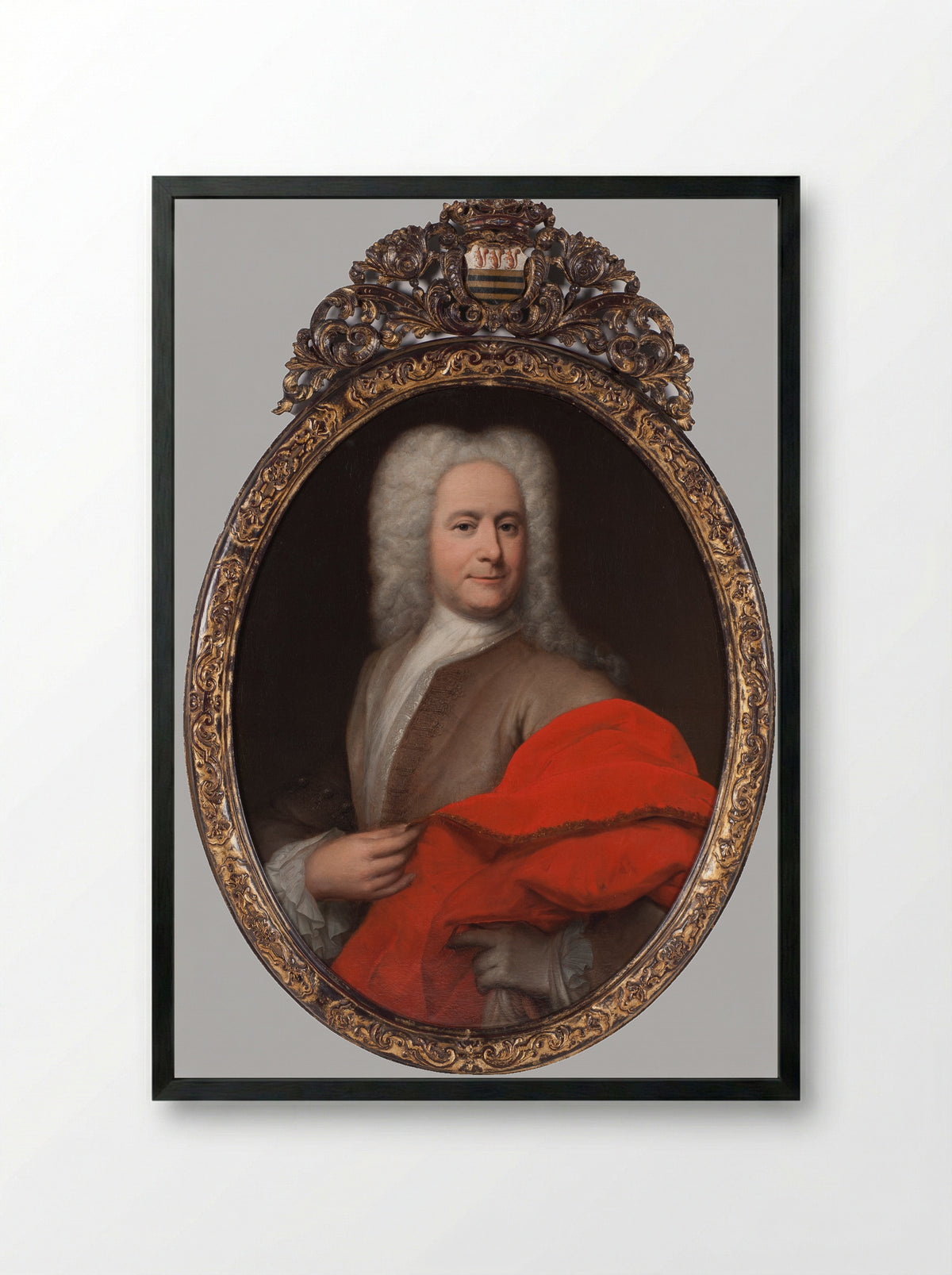 Portret van een krijgsoverste - Johannes Vollevens (I) - Framed Print Black