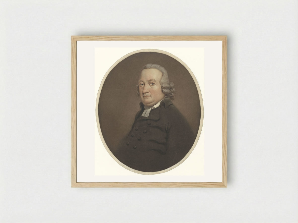 Portret van een man (Frederik Christiaan Bierweiler) - Frederik Christiaan Bierweiler - Framed Print Wood