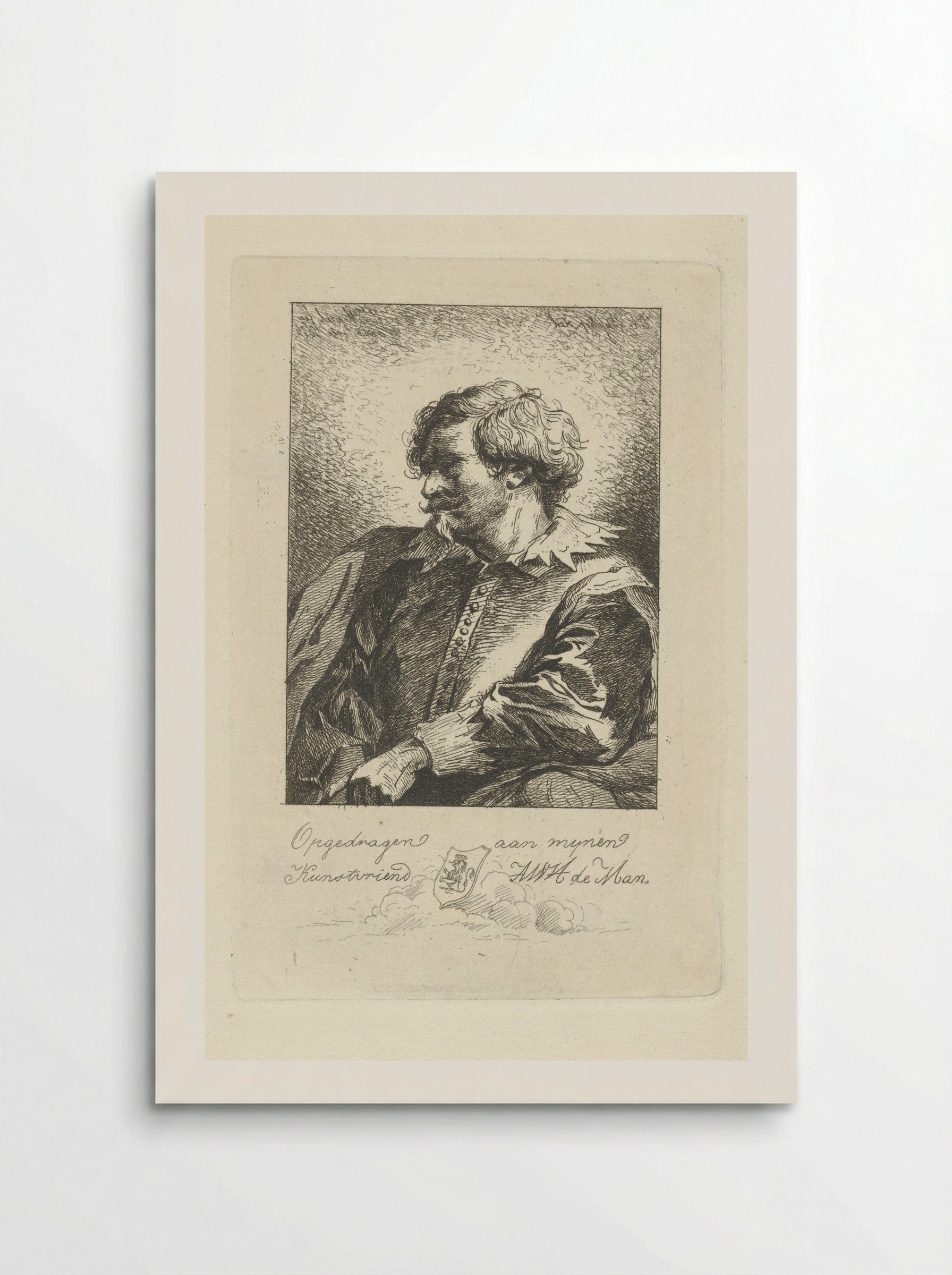 Portret van een man - Jean Zacherie Mazel - Poster