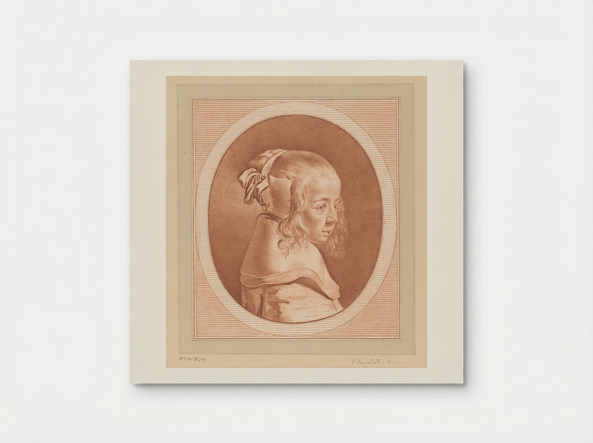 Portret van een onbekend meisje - Vincenzo Vangelisti - Poster