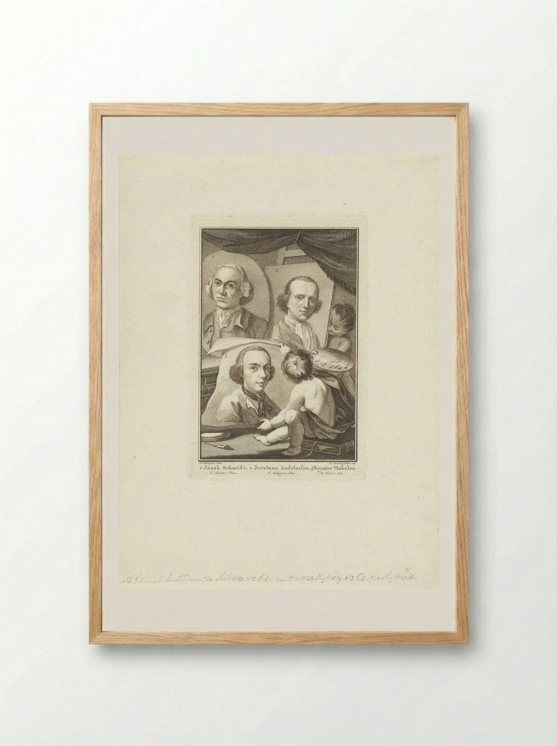Portret van een onbekende man - Jurriaan Andriessen - Framed Print Wood