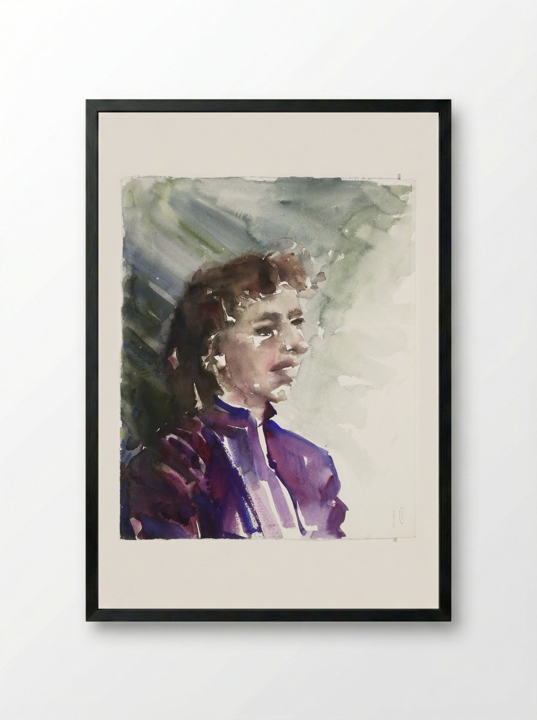 Portret van een onbekende vrouw - Sonja Dwinger - Framed Print Black