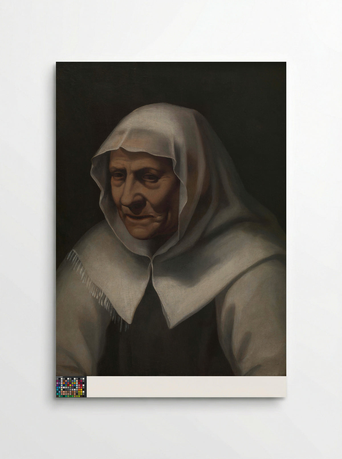 Portret van een oude vrouw - Nicolas Lagneau - Poster