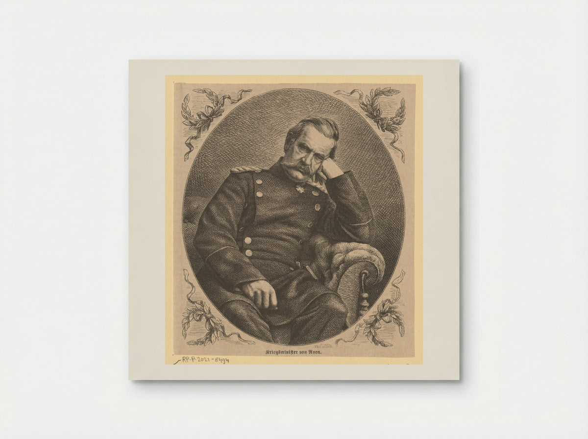 Portret van graaf Albrecht Theodor Emil von Roon - Velhagen & Klasing - Poster