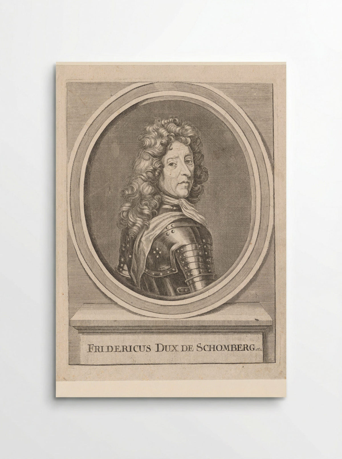 Portret van hertog Frederik van Schomberg - Elias Nessenthaler - Poster