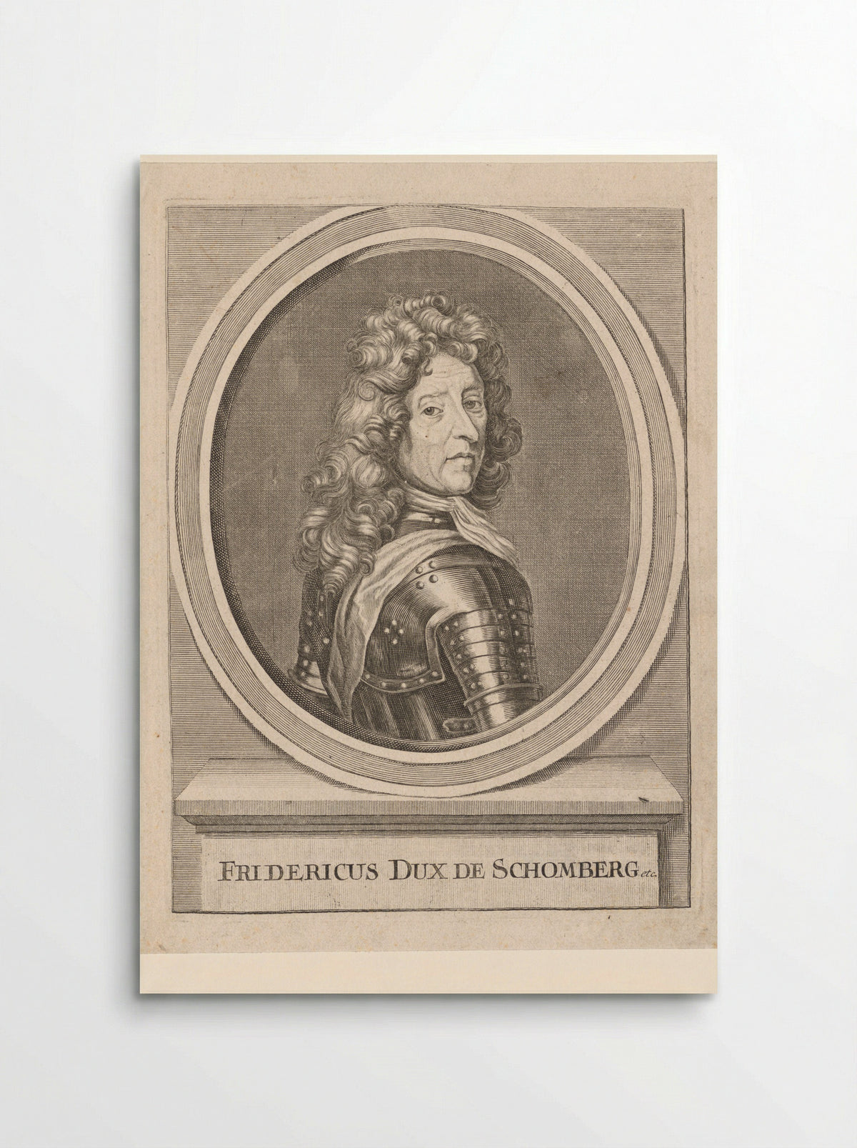 Portret van hertog Frederik van Schomberg - Elias Nessenthaler - Poster