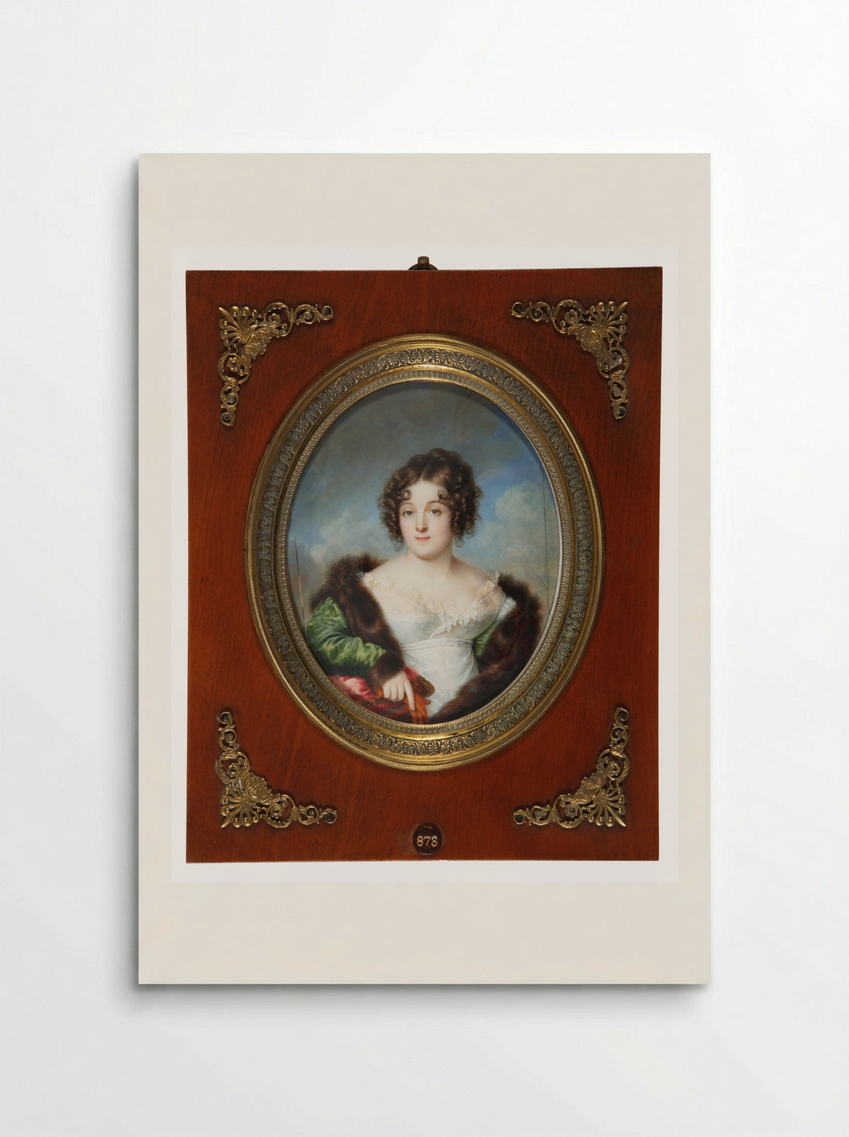 Portret van jonkvrouw Johanna Cornelia Mollerus - Louis-Marie Autissier - Poster