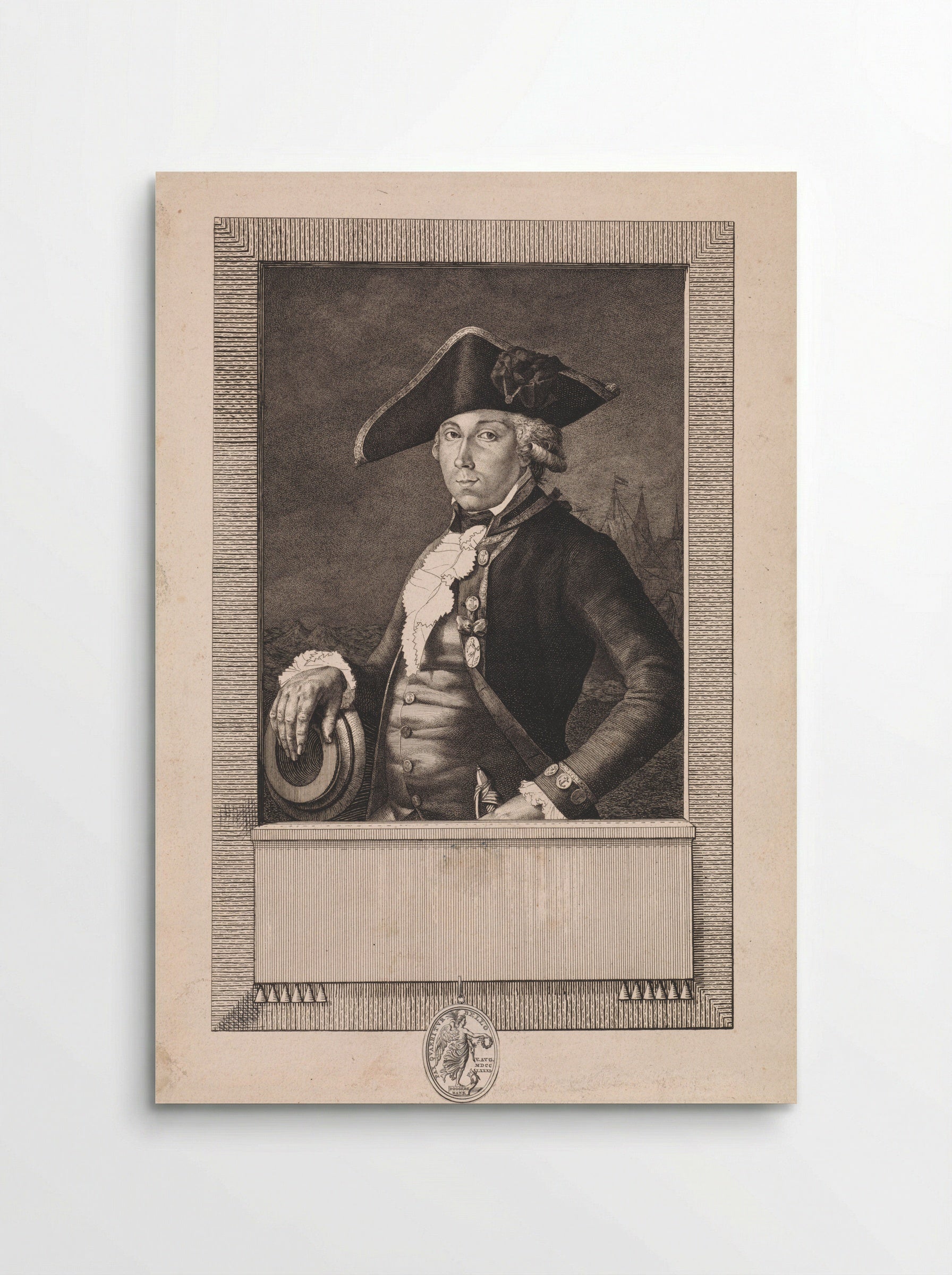 Portret van luitenant Pieter van Aardenburg - Jan Gerard Waldorp - Poster
