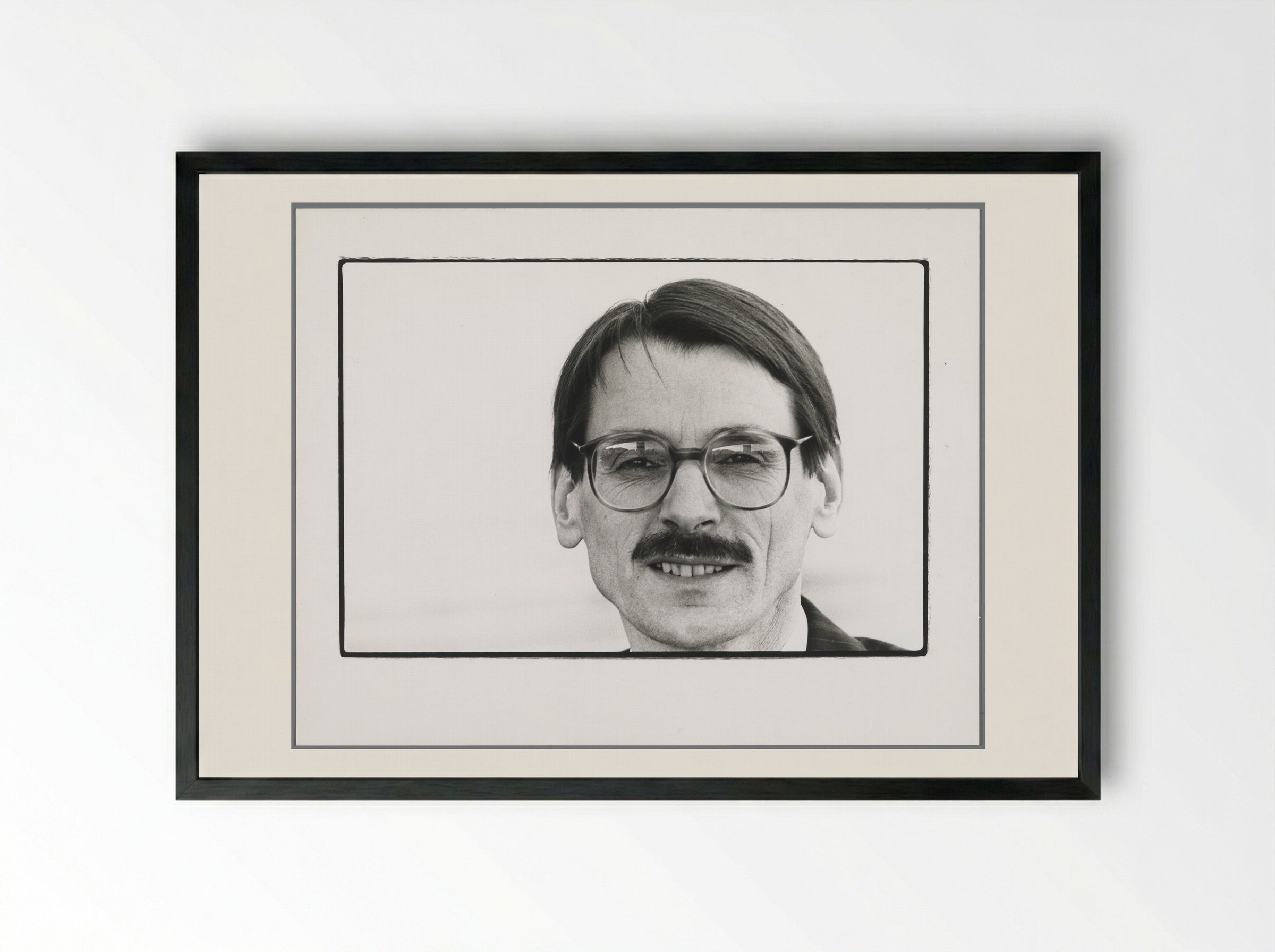 Portret van minister Jo Ritzen (PvdA) - Vincent Mentzel - Framed Print Black