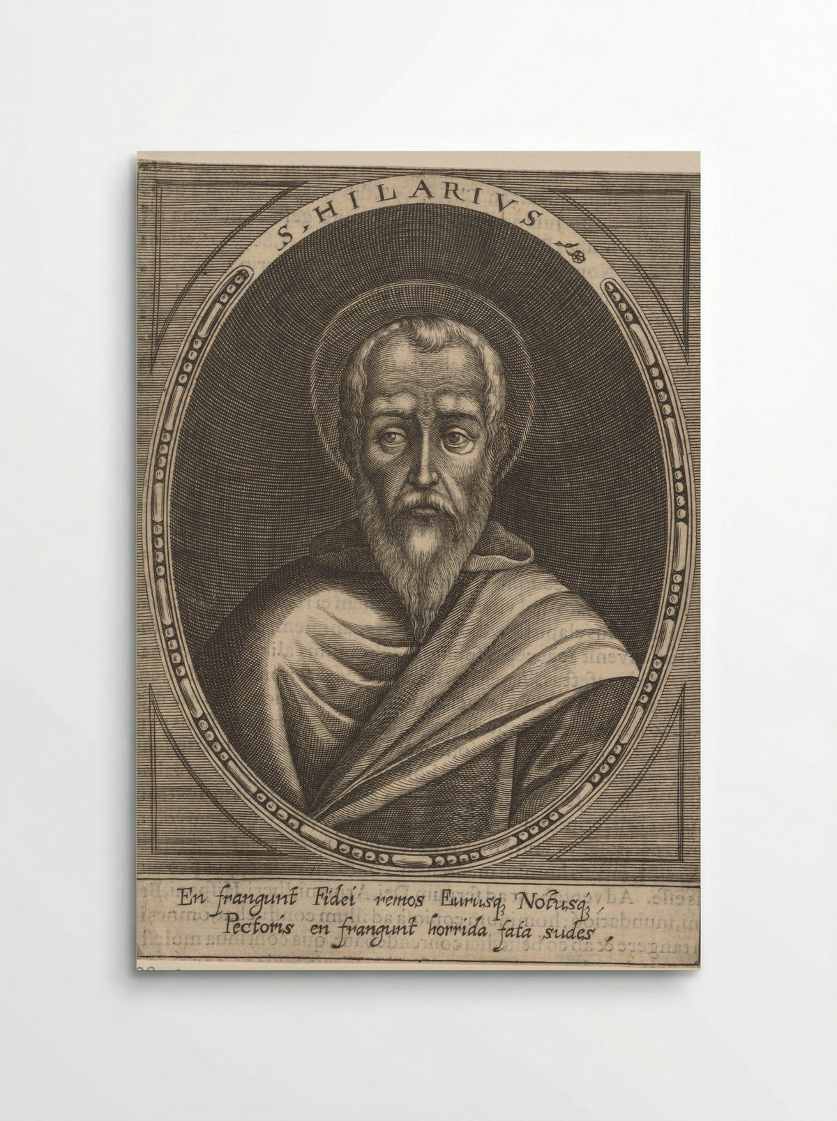Portret van paus Hilarius - Raphael Custos - Poster