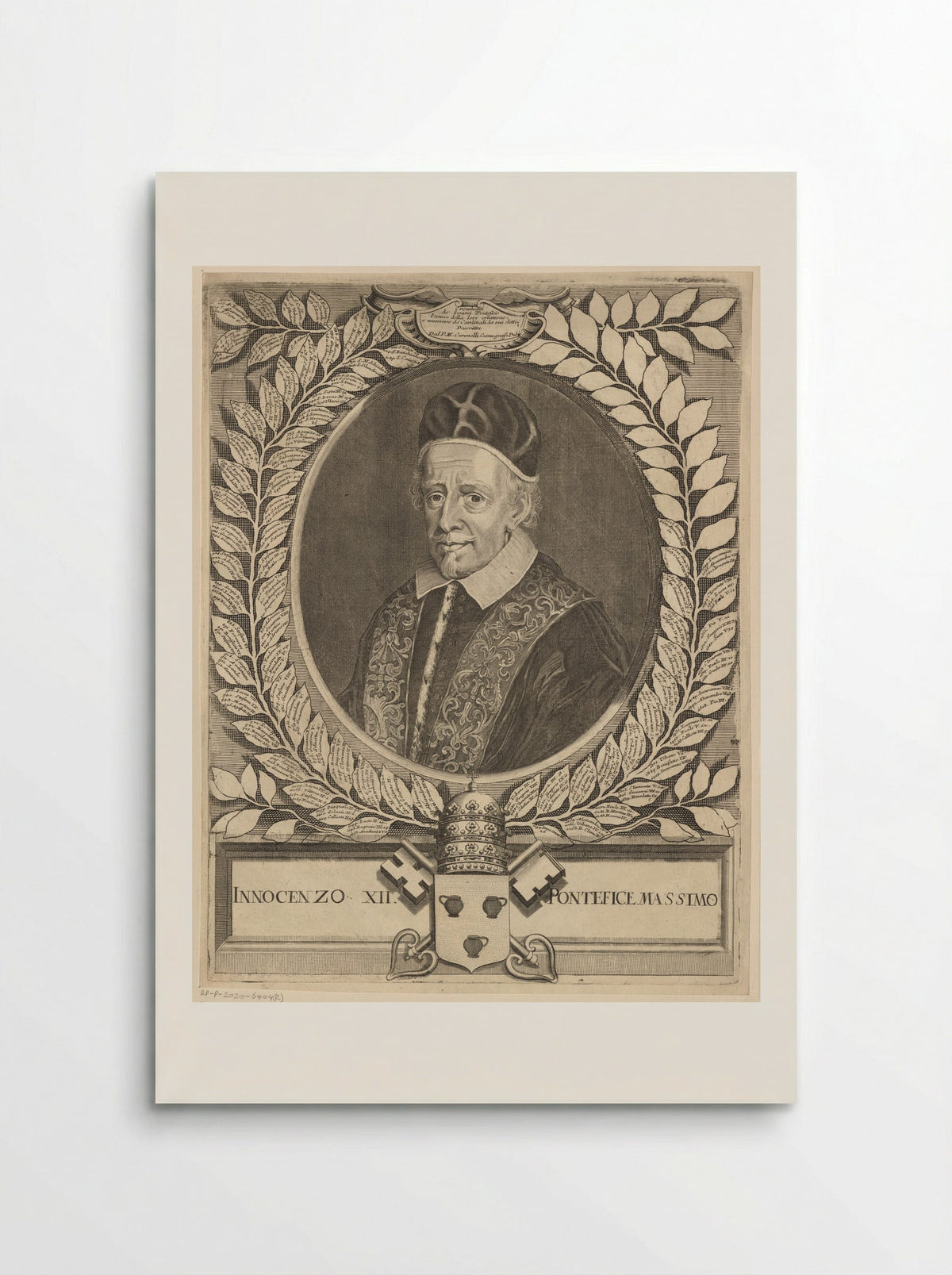 Portret van paus Innocentius XII - Isabella Piccini - Poster
