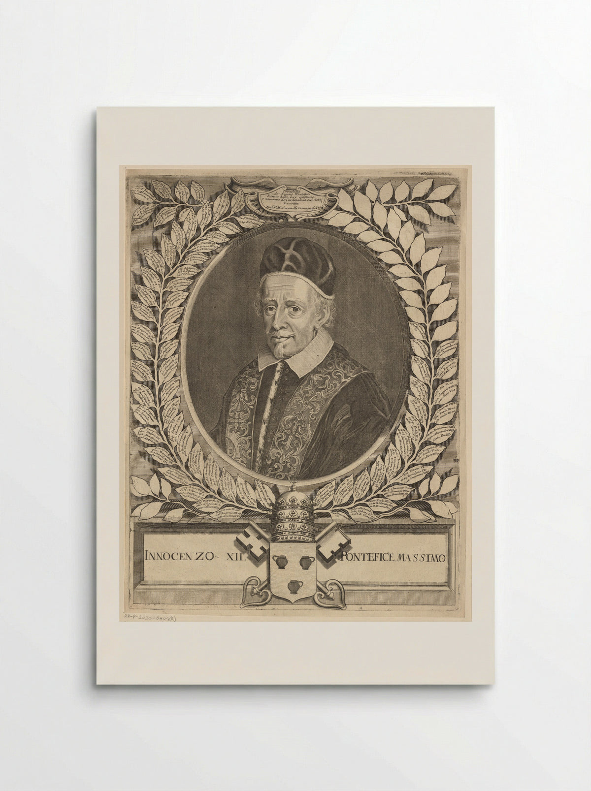 Portret van paus Innocentius XII - Isabella Piccini - Poster