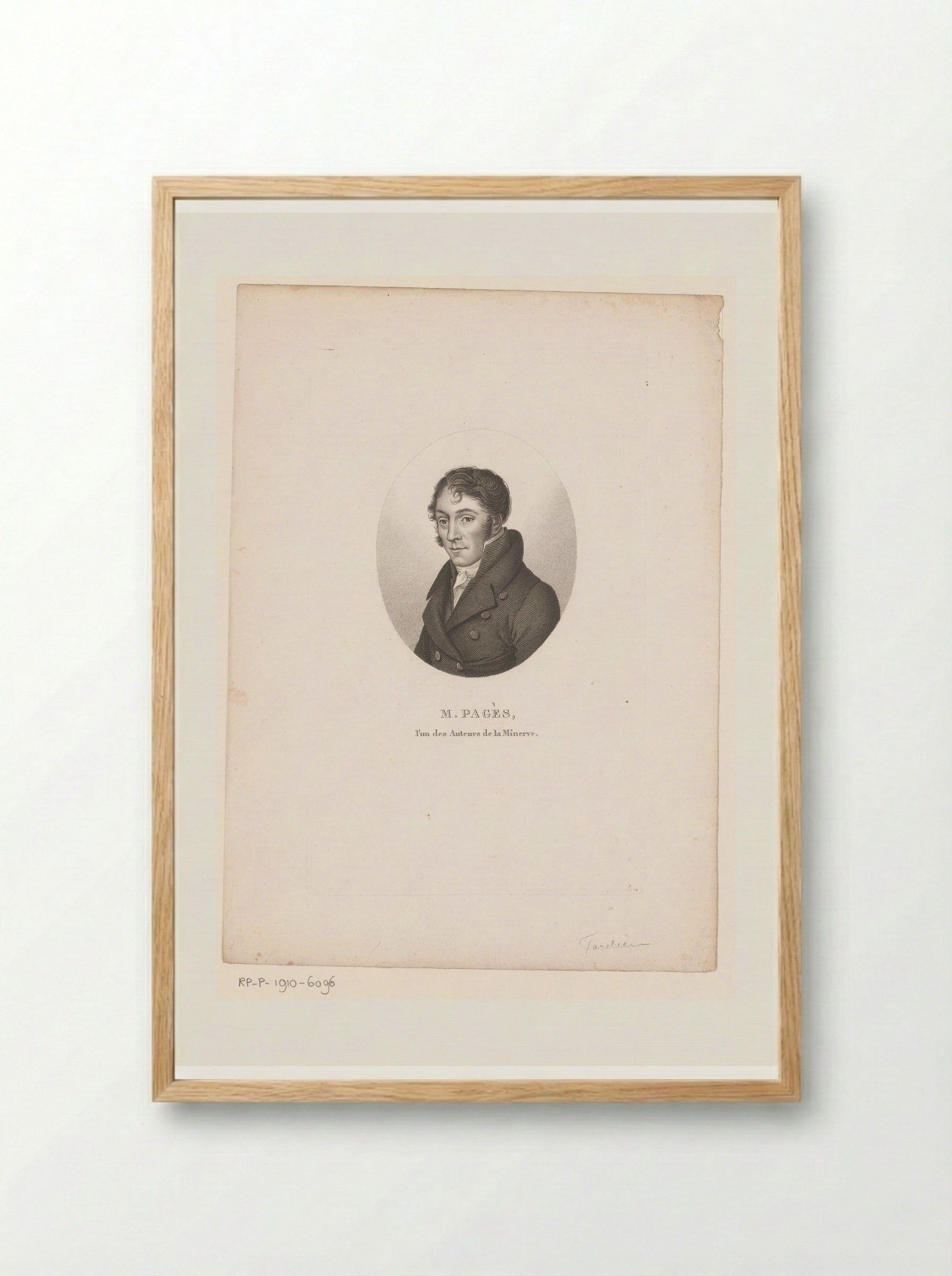 Portret van Étienne Garnier-Pagès - Ambroise Tardieu - Framed Print Wood