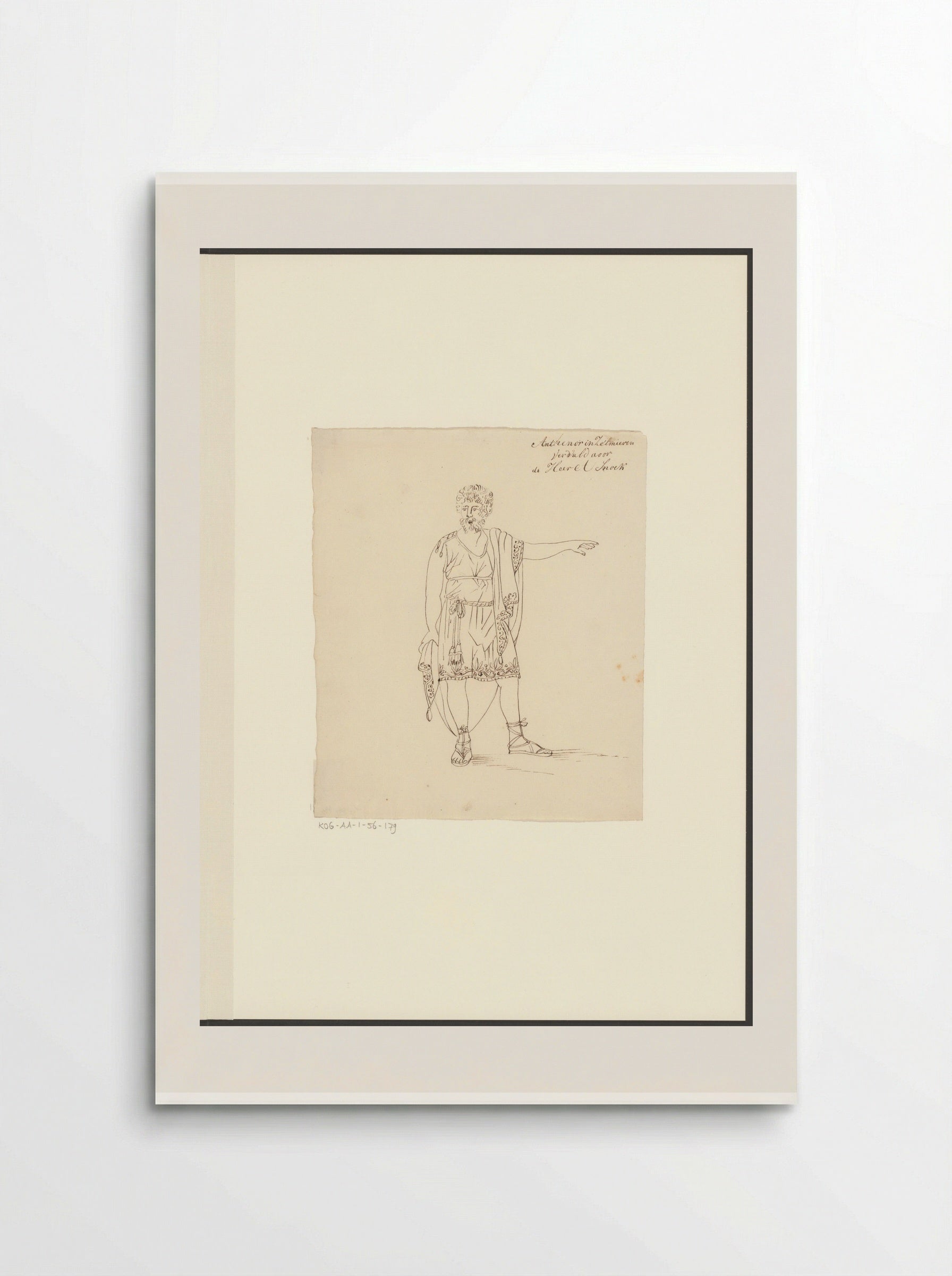 Portret van toneelspeler Andreas Snoek in de rol van Anthenor - Johannes Jelgerhuis - Poster