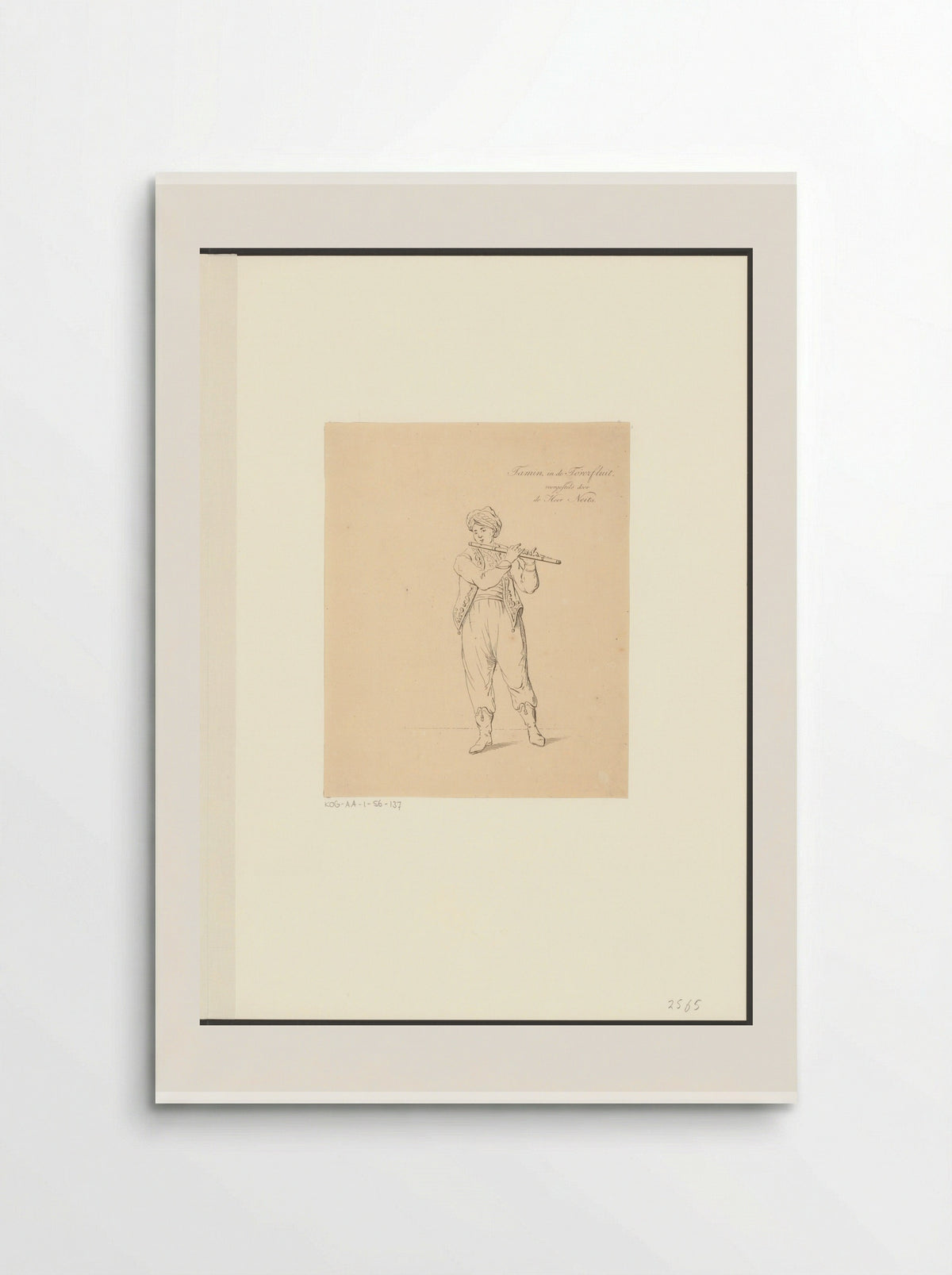 Portret van toneelspeler Johannes Neyts als Tamino - Johannes Jelgerhuis - Poster