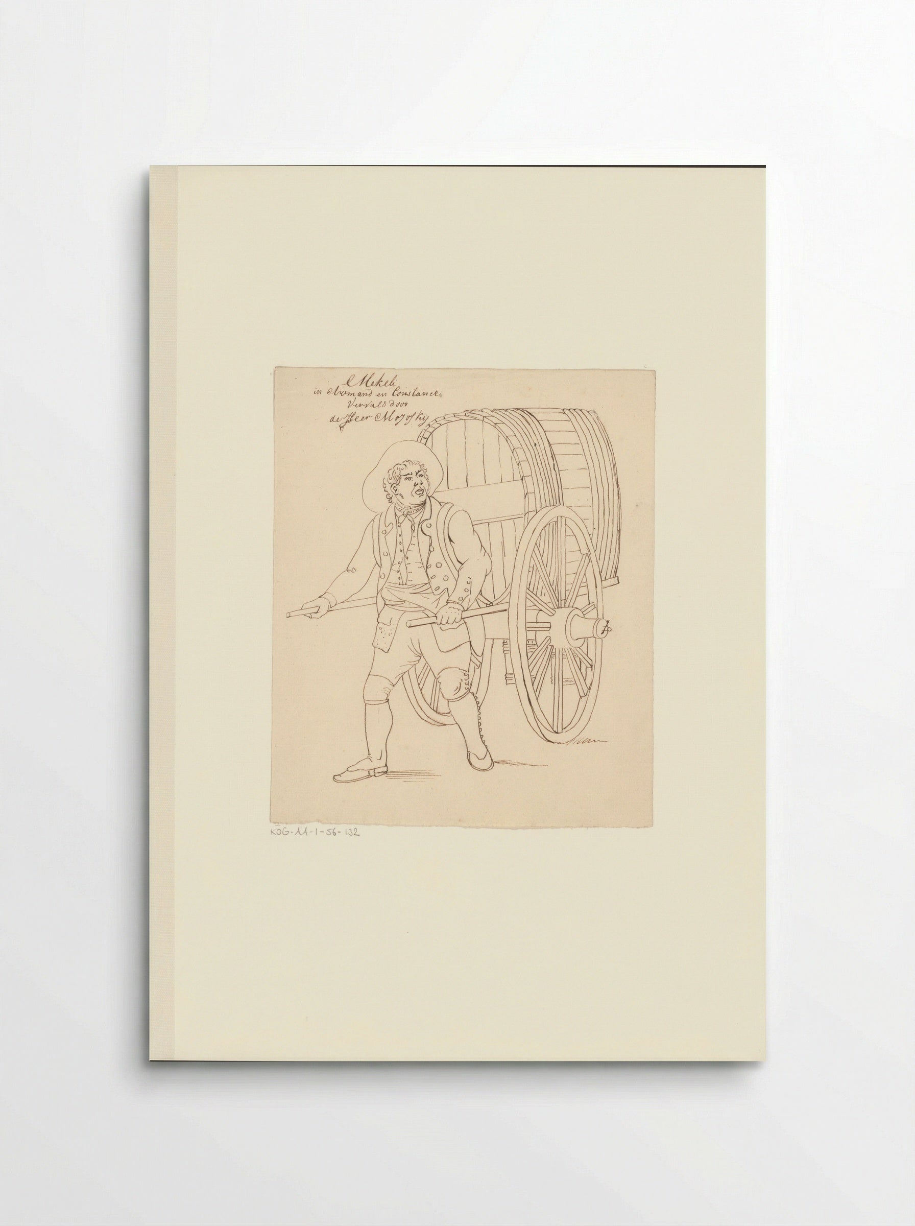 Portret van toneelspeler Theo Majofski in de rol van Mekéli - Johannes Jelgerhuis - Poster