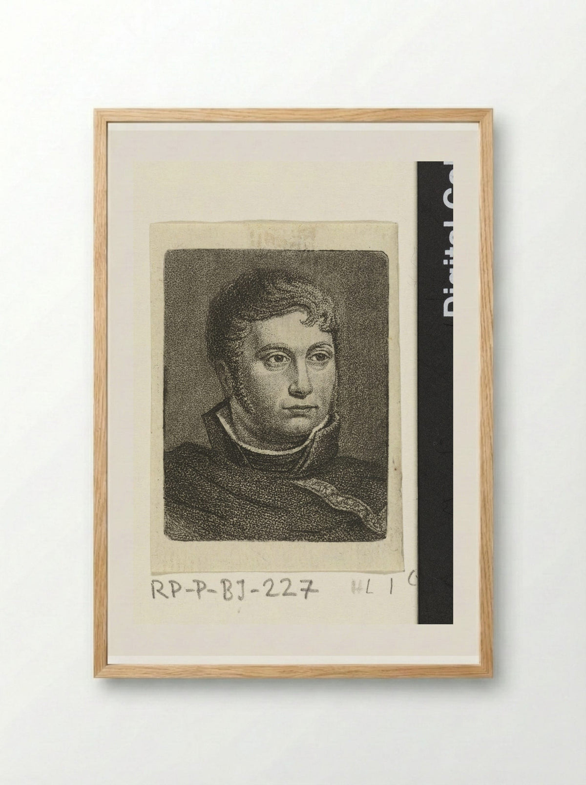 Portretbuste van Ernst Willem Jan Bagelaar - Ernst Willem Jan Bagelaar - Framed Print Wood