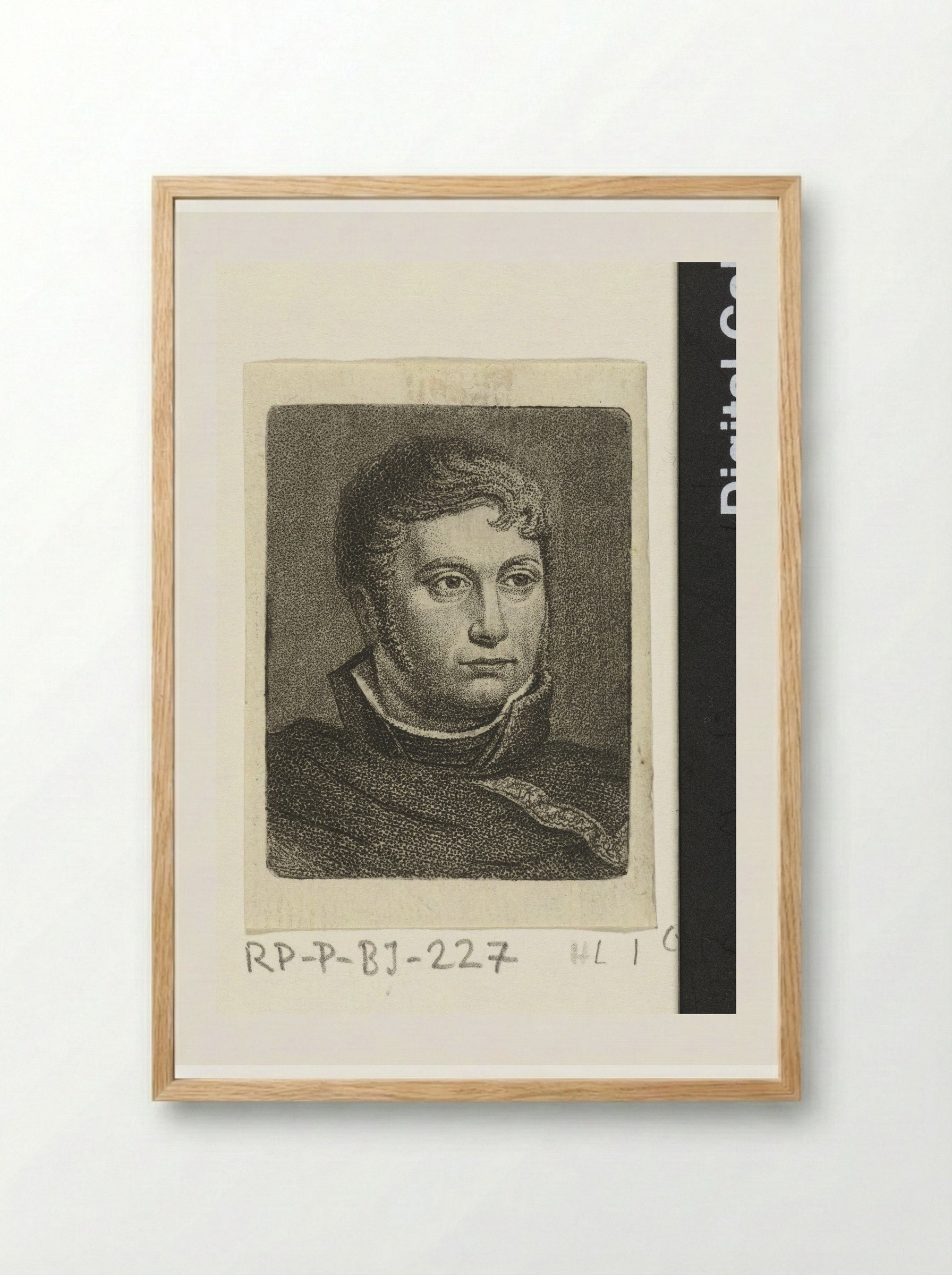 Portretbuste van Ernst Willem Jan Bagelaar - Ernst Willem Jan Bagelaar - Framed Print Wood