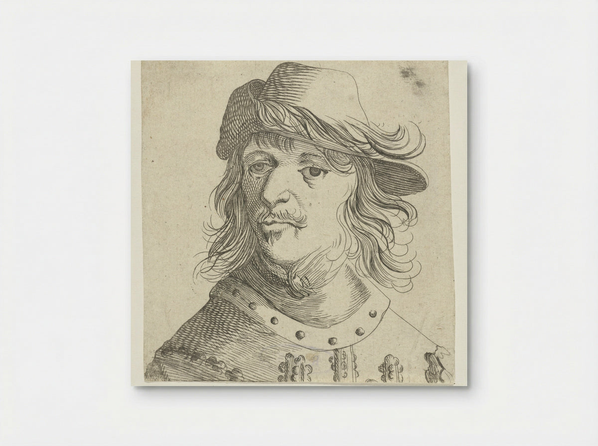 Portretbuste van een man - Pieter Jansz Quast - Poster