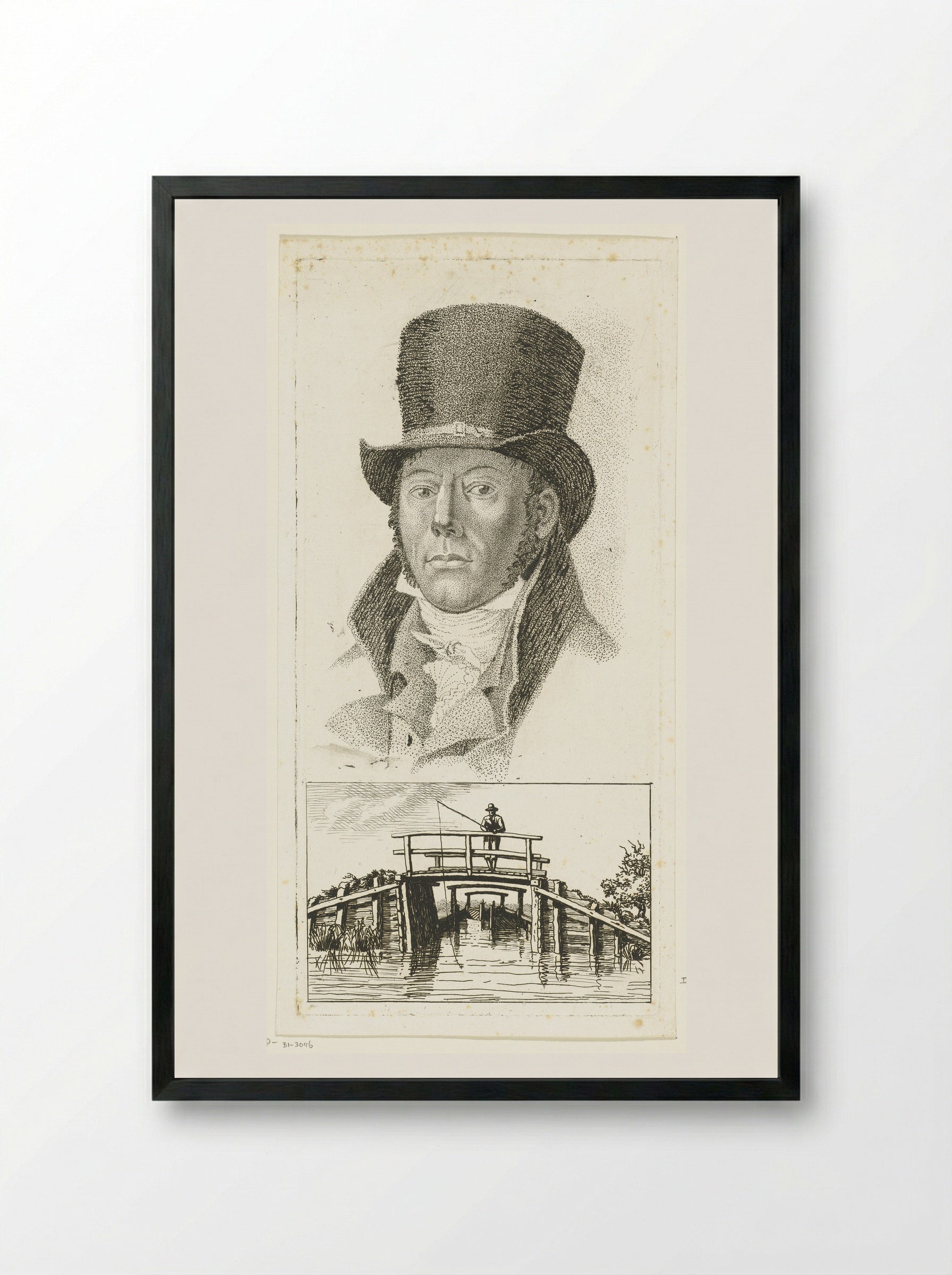 Portretten van Adriaan van der Willigen en Roeland van Eynden - Jacob Ernst Marcus - Framed Print Black