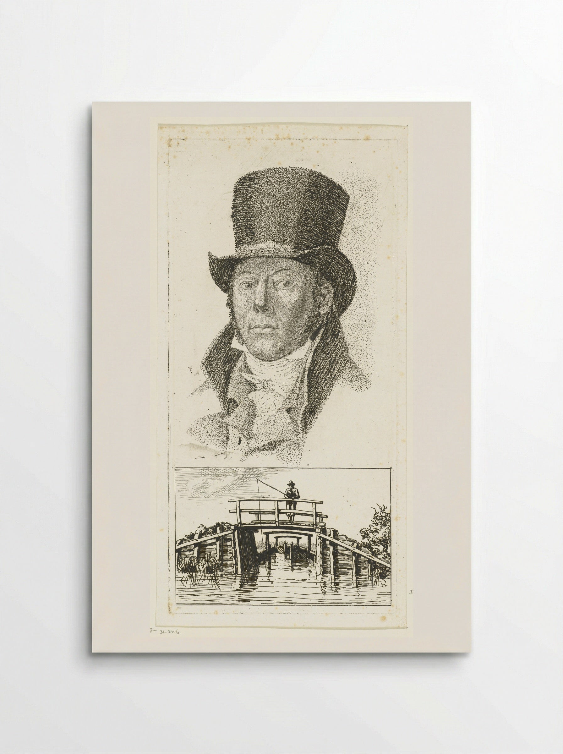 Portretten van Adriaan van der Willigen en Roeland van Eynden - Jacob Ernst Marcus - Poster