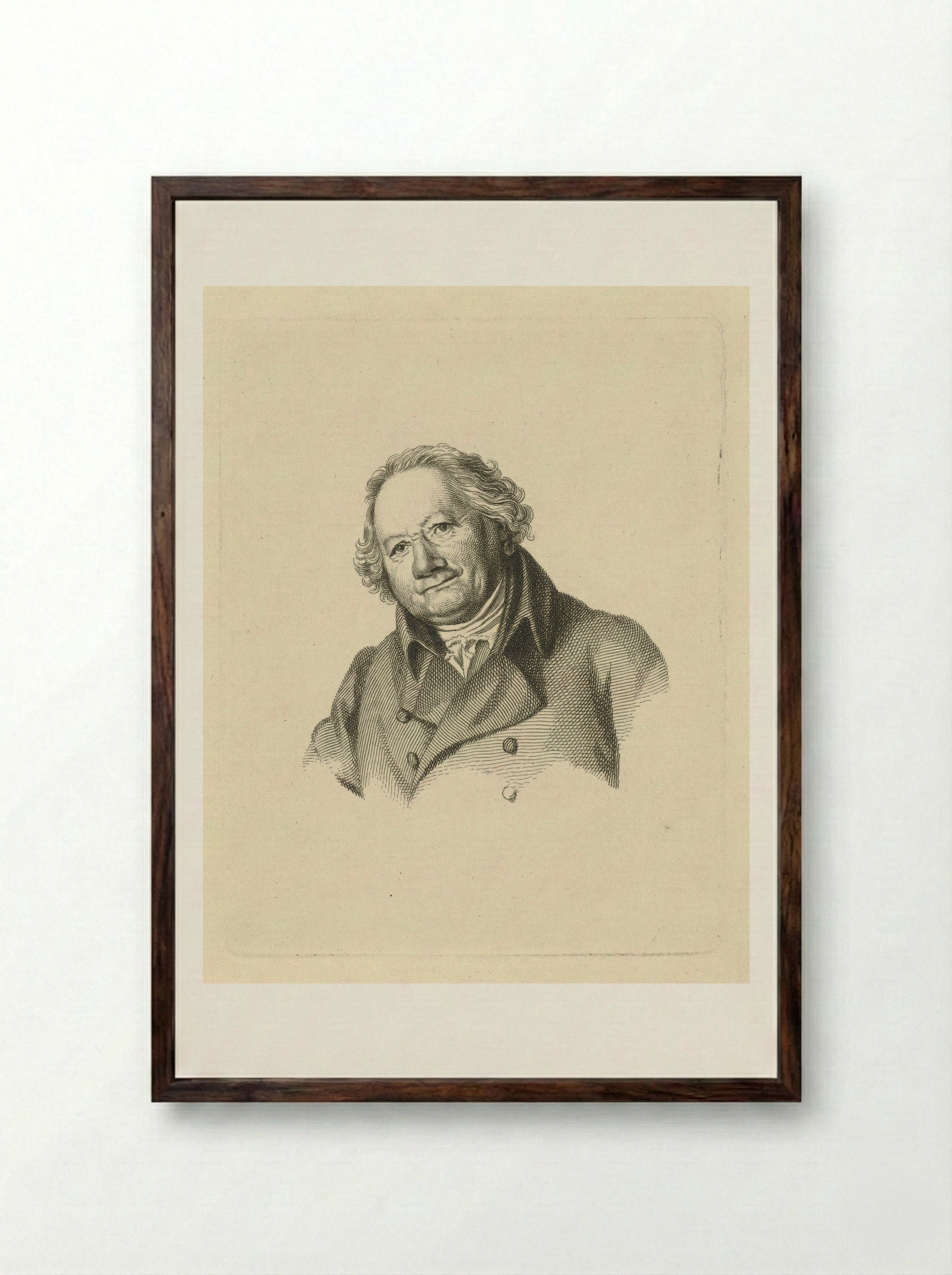 Portretten van Christiaan Welmeer - Jacob Ernst Marcus - Framed Print Dark Wood