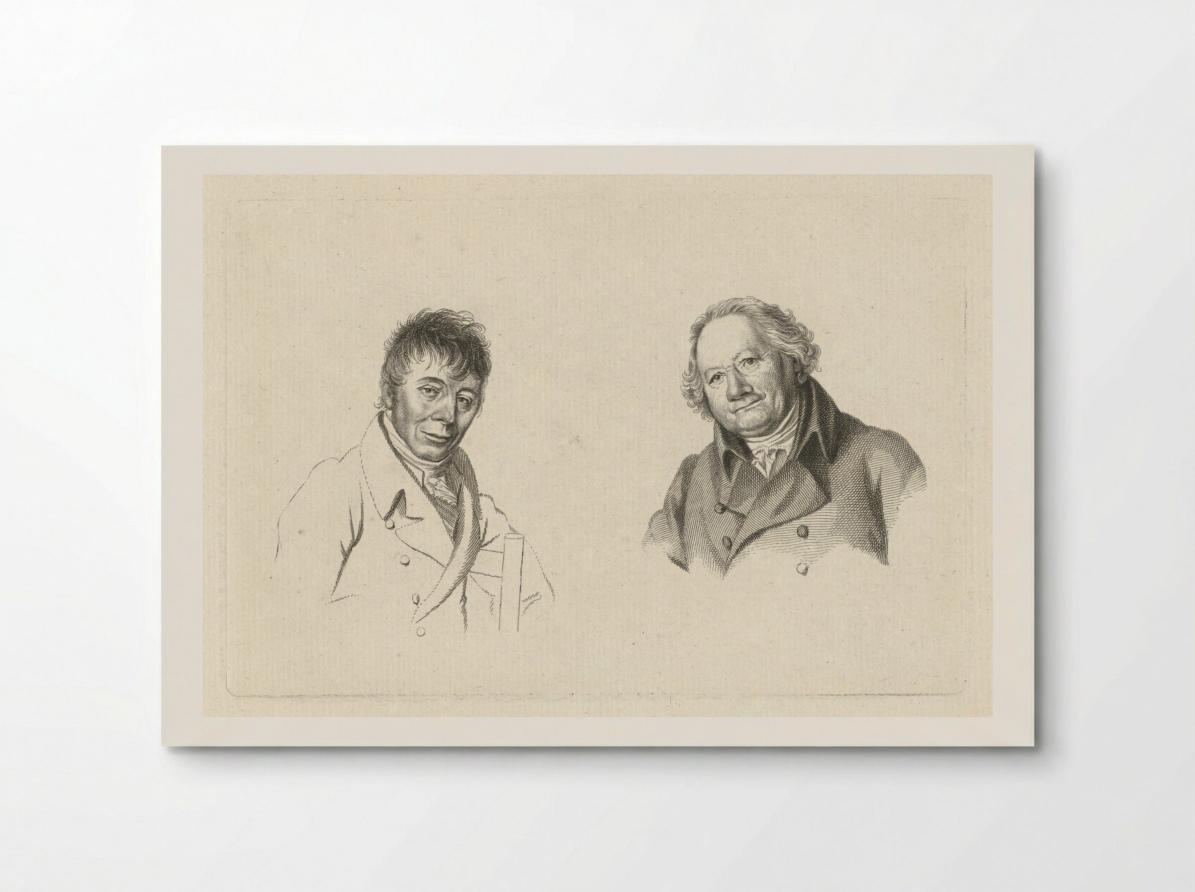 Portretten van Daniël Dupré en Christiaan Welmeer - Jacob Ernst Marcus - Poster