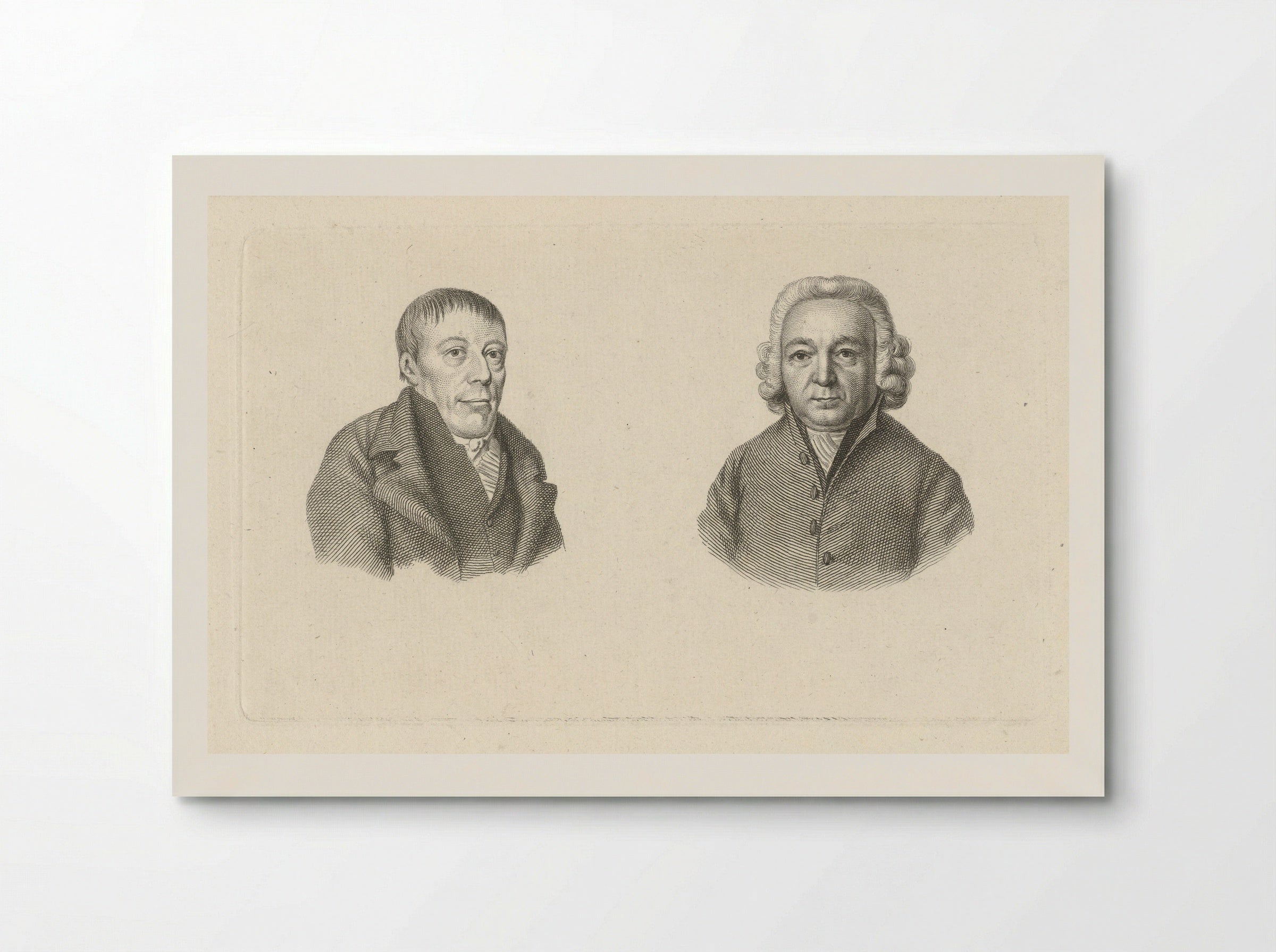 Portretten van Paulus van Hemert en Jean Henri van Swinden - Jacob Ernst Marcus - Poster
