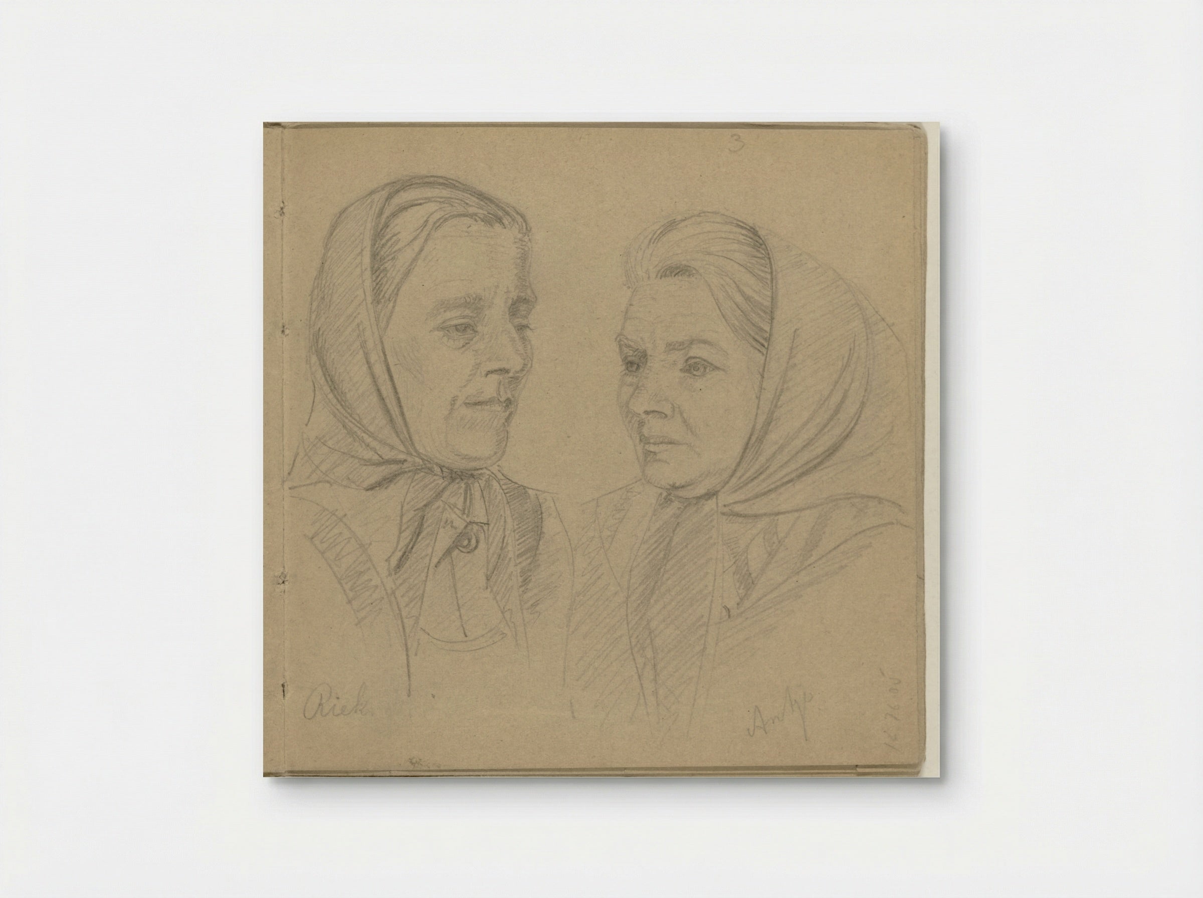 Portretten van Riek en Antje - To Frank-Stoltz - Poster