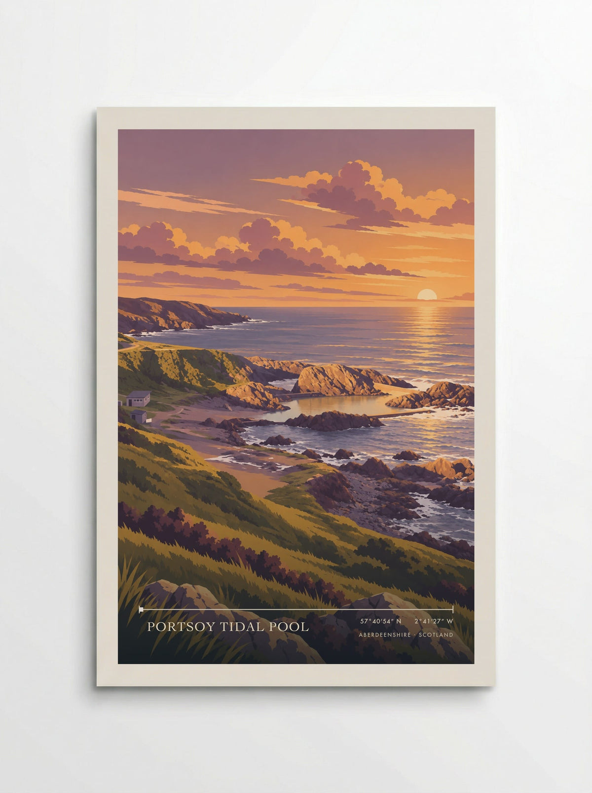 Portsoy Tidal Pool, Aberdeenshire | Travel Poster - Poster