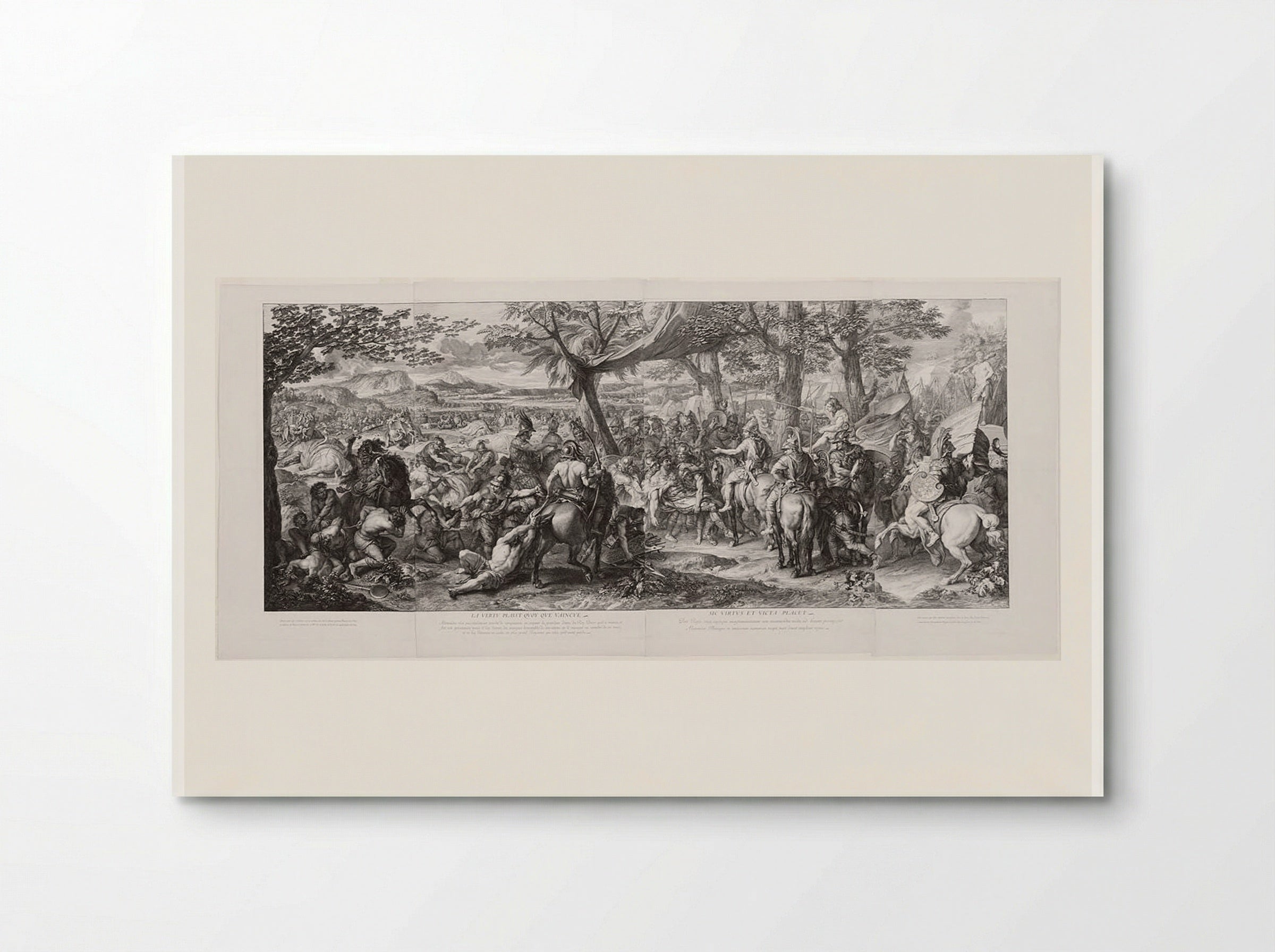 Porus Brought before Alexander - Gérard Audran - Poster